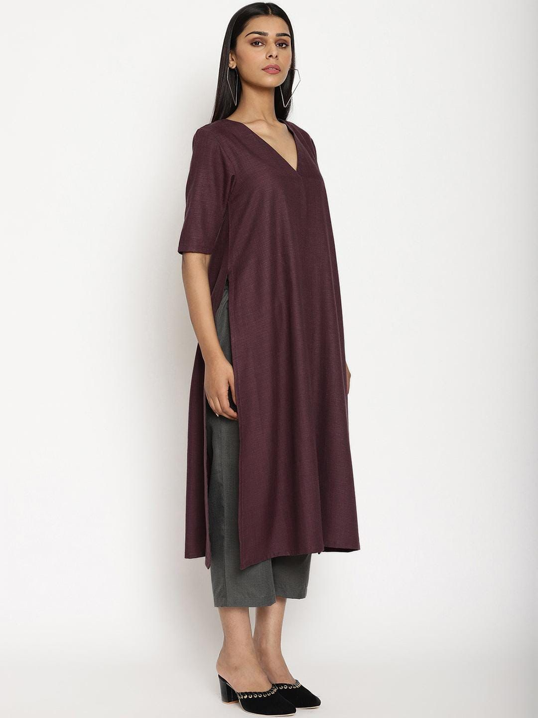 Cotton Solid Casual Co- Ord Set (Two Colors)