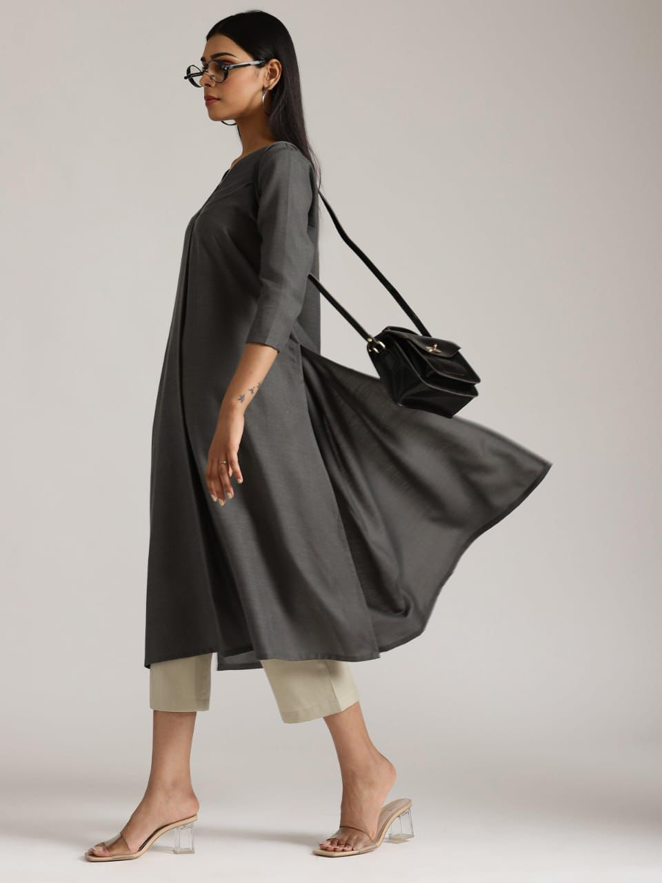Cotton Solid Casual Co- Ord Set (Two Colors)