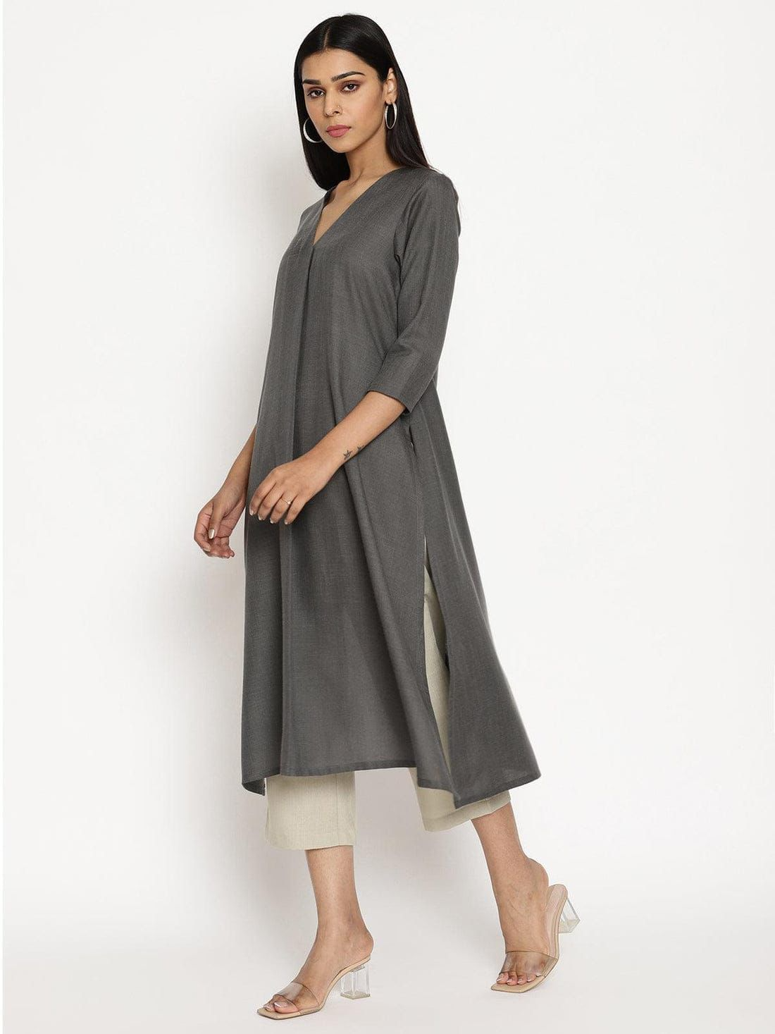 Cotton Solid Casual Co- Ord Set (Two Colors)