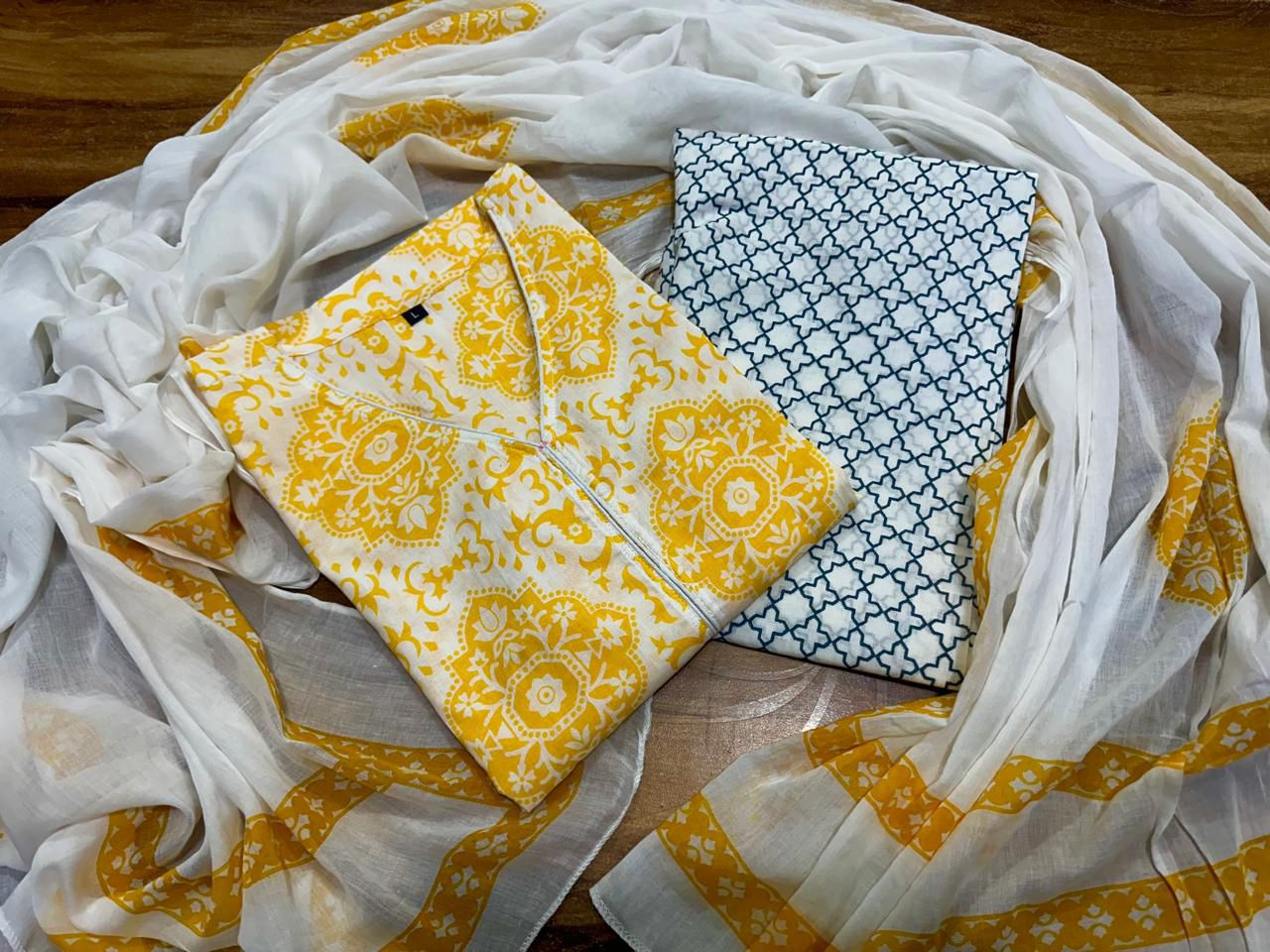 Comfy Cotton Printed Kurta Pant and Dupatta