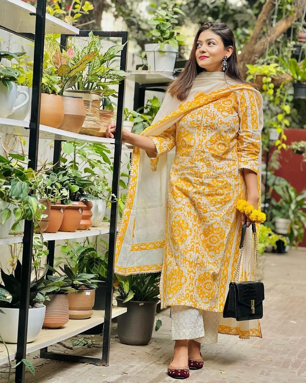 Comfy Cotton Printed Kurta Pant and Dupatta