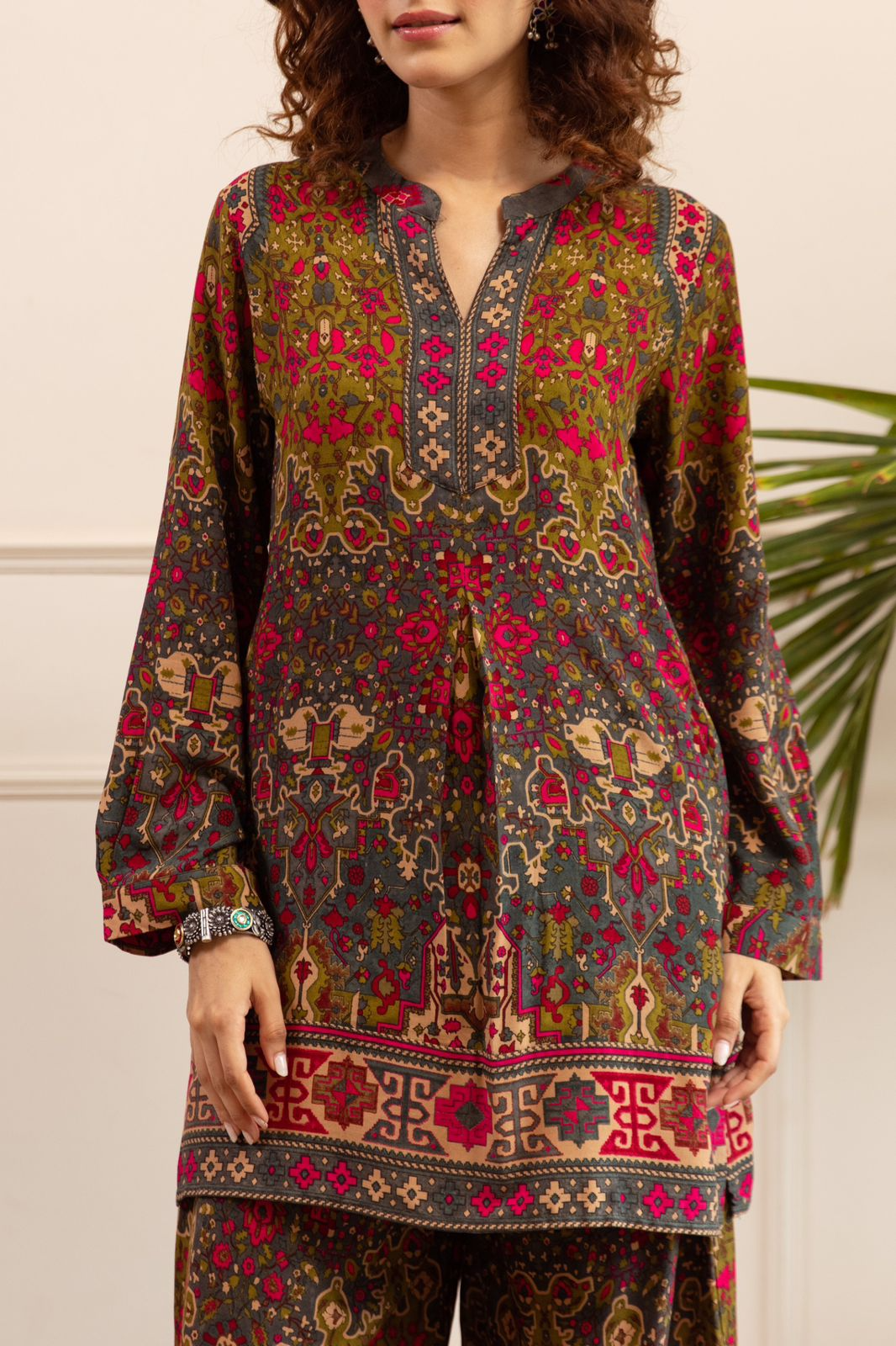 Henna Multi Coloured Cosy Comfy Kurta Palazzo Set