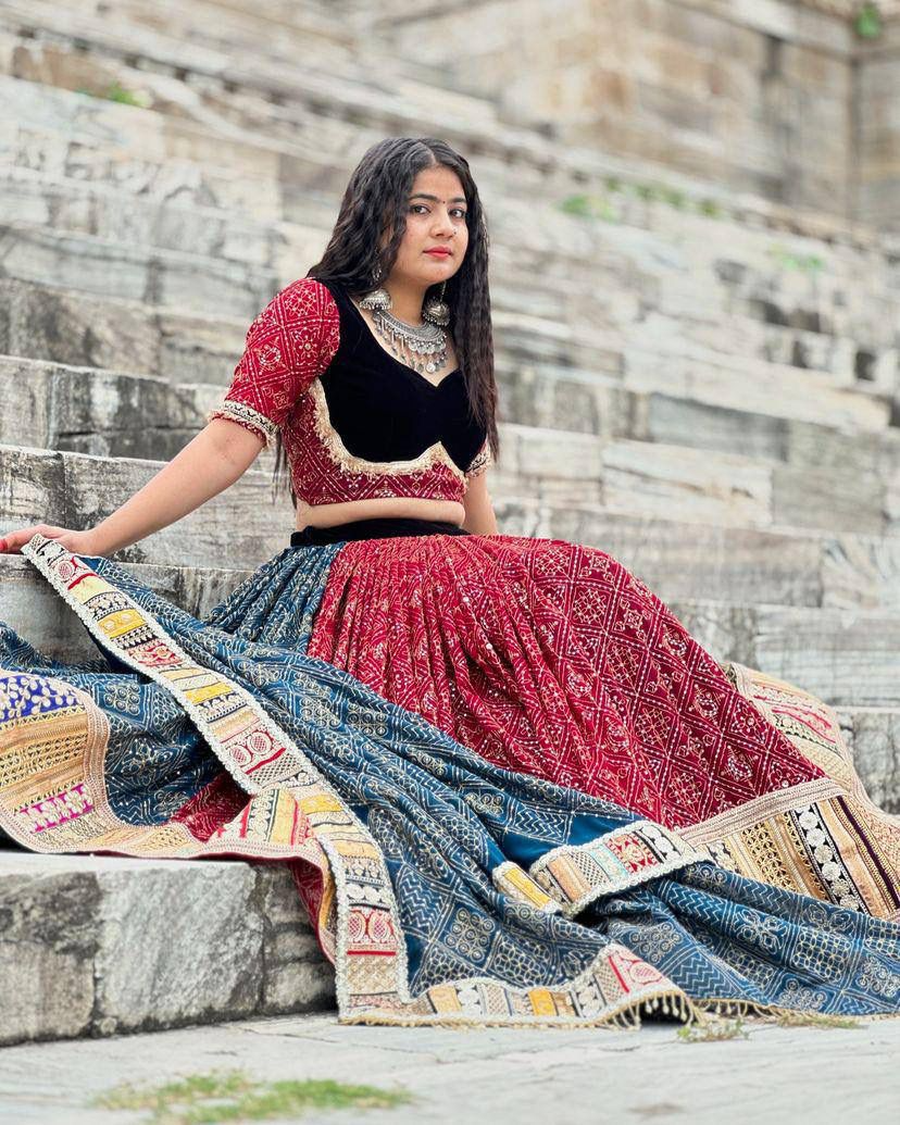 Muslin Cotton Digitally Printed Lehenga Choli & Dupatta