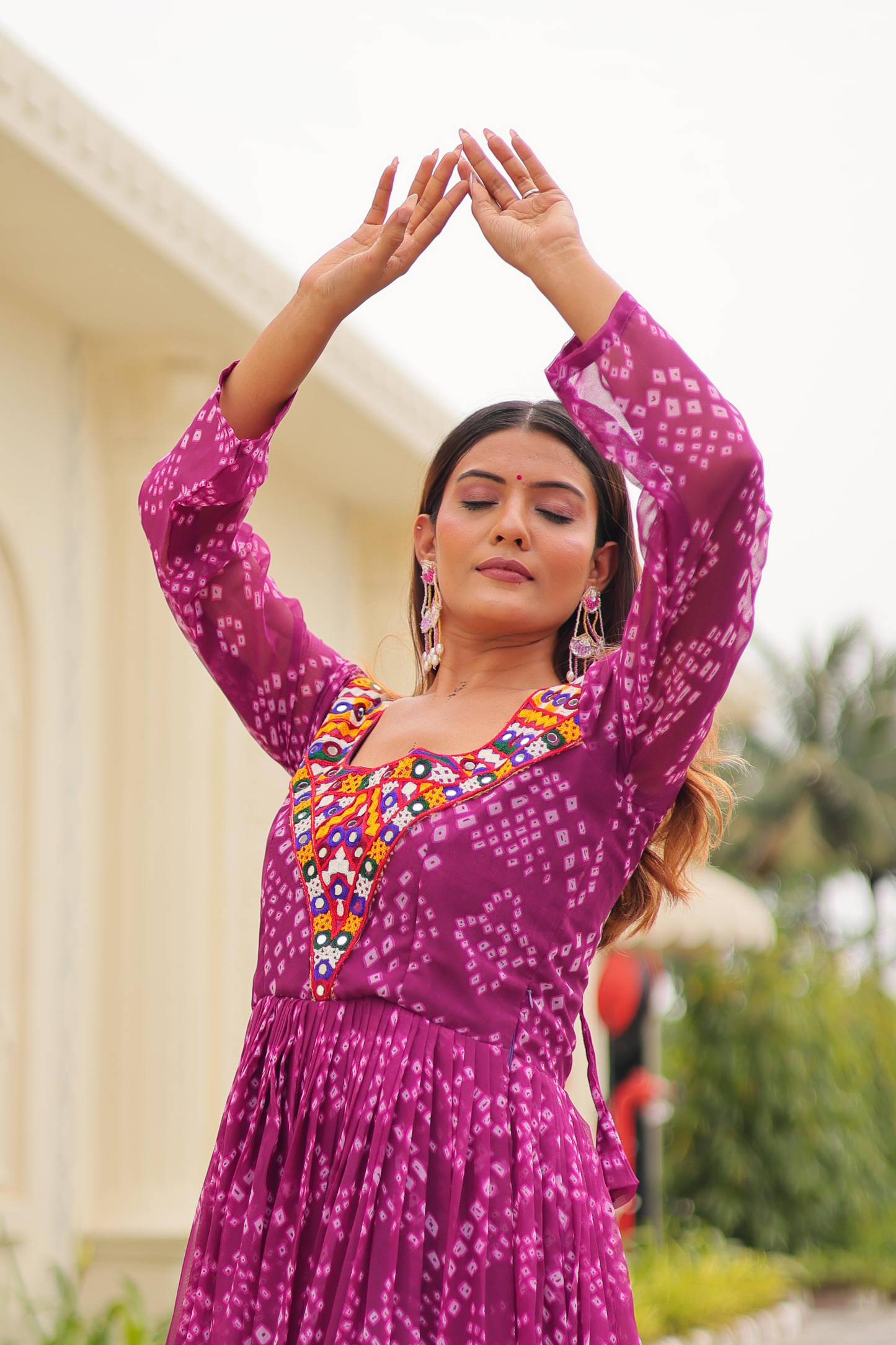 Lavender Gamthi Gown (Customizable)