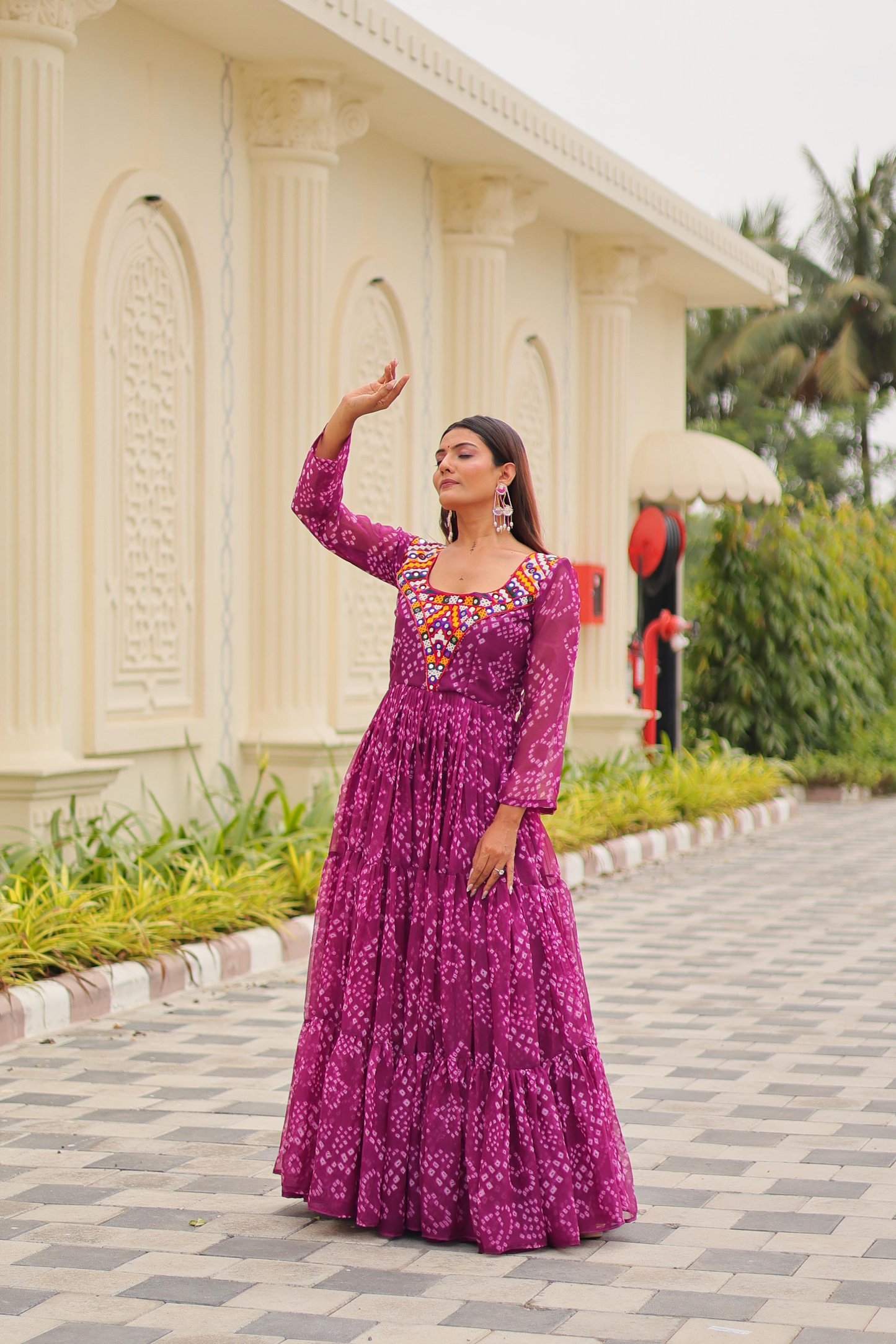 Lavender Gamthi Gown (Customizable)