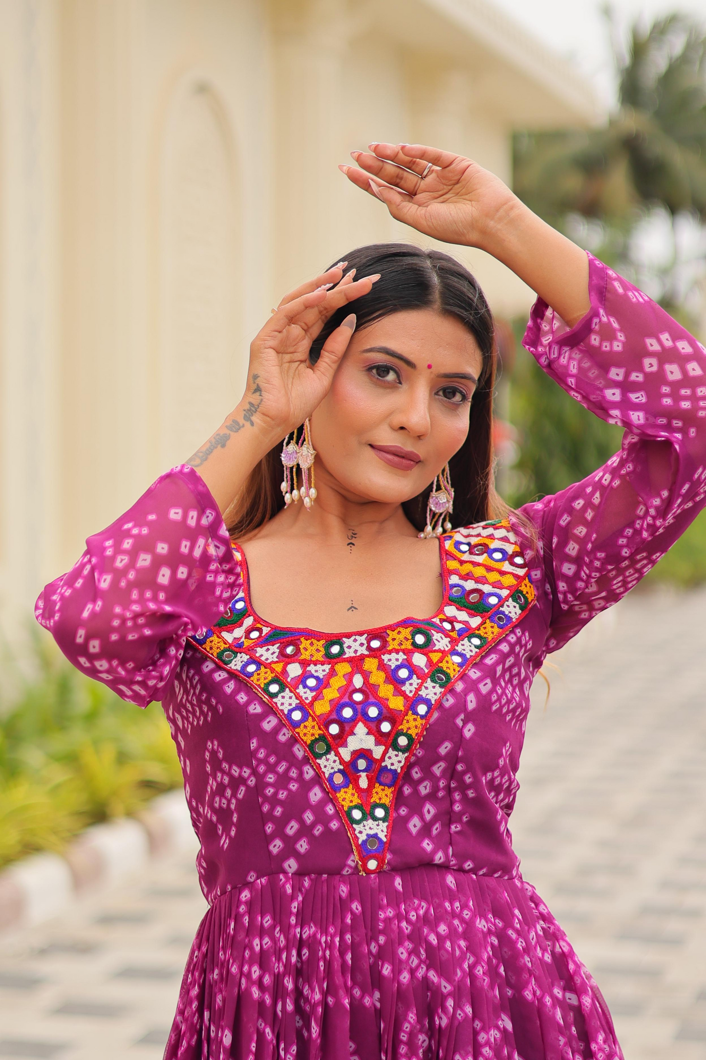Lavender Gamthi Gown (Customizable)