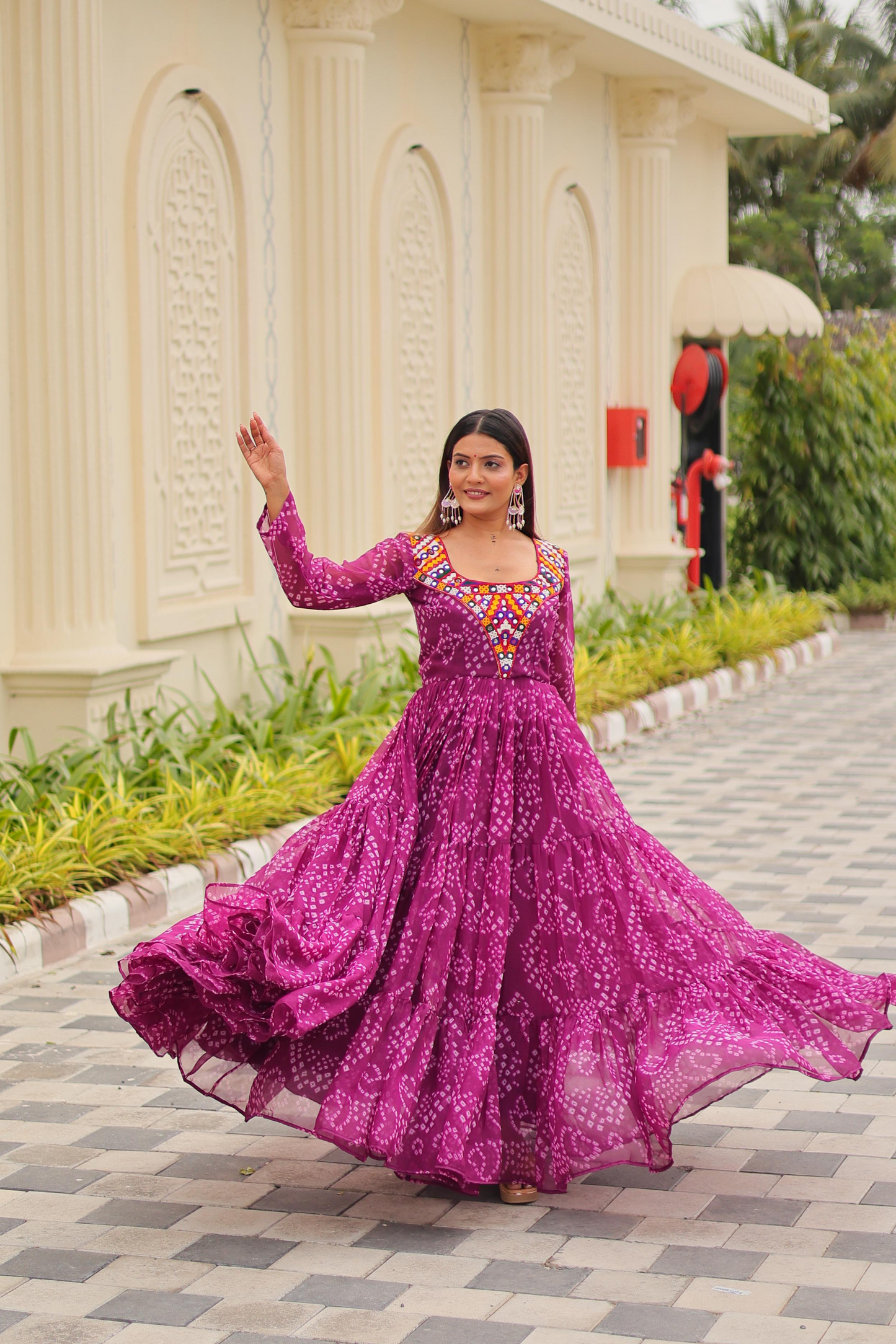 Lavender Gamthi Gown (Customizable)