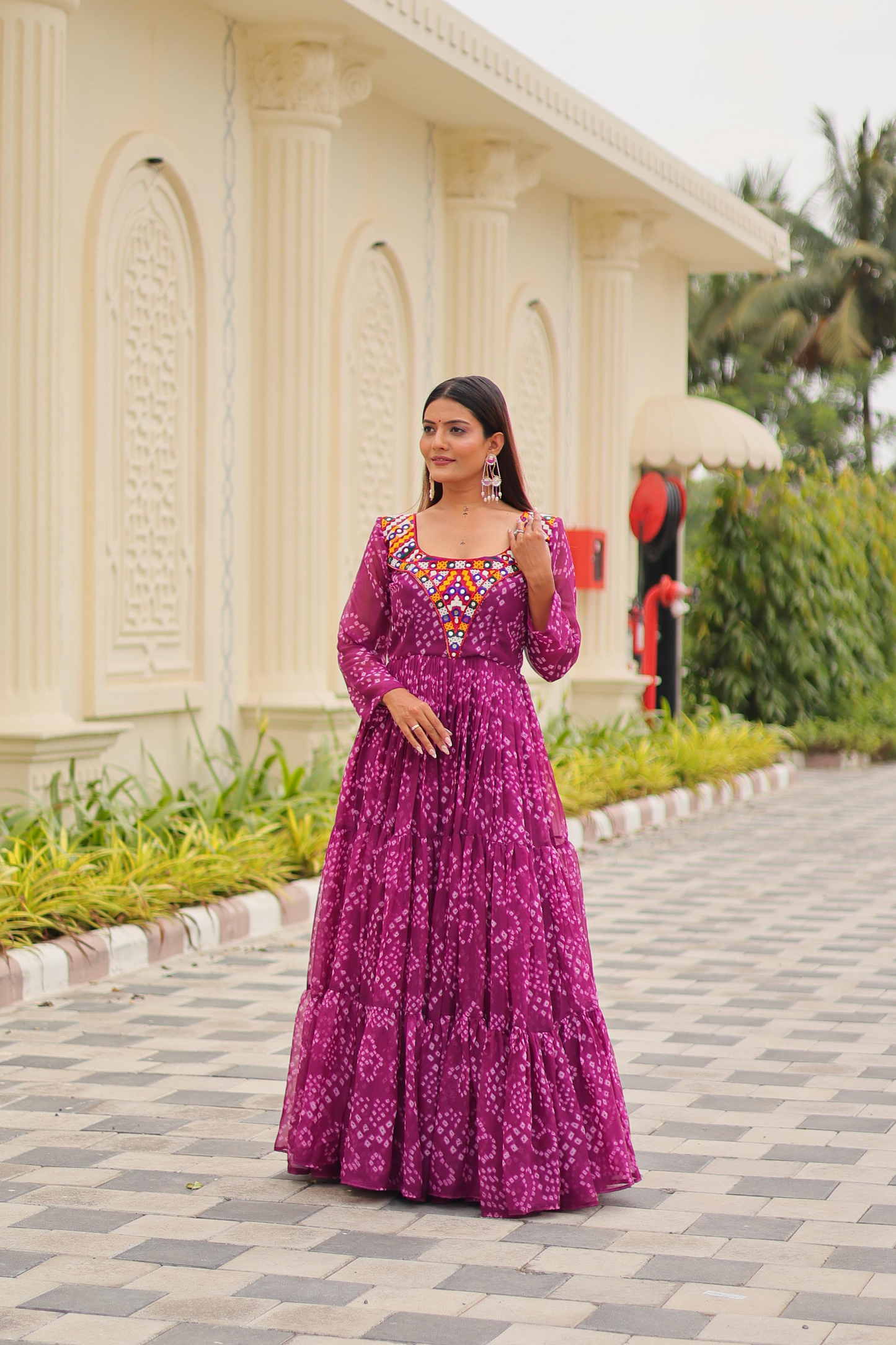 Lavender Gamthi Gown (Customizable)