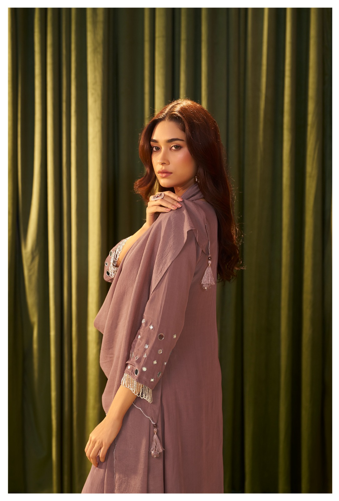 Dusty Rose Festive Suit Set