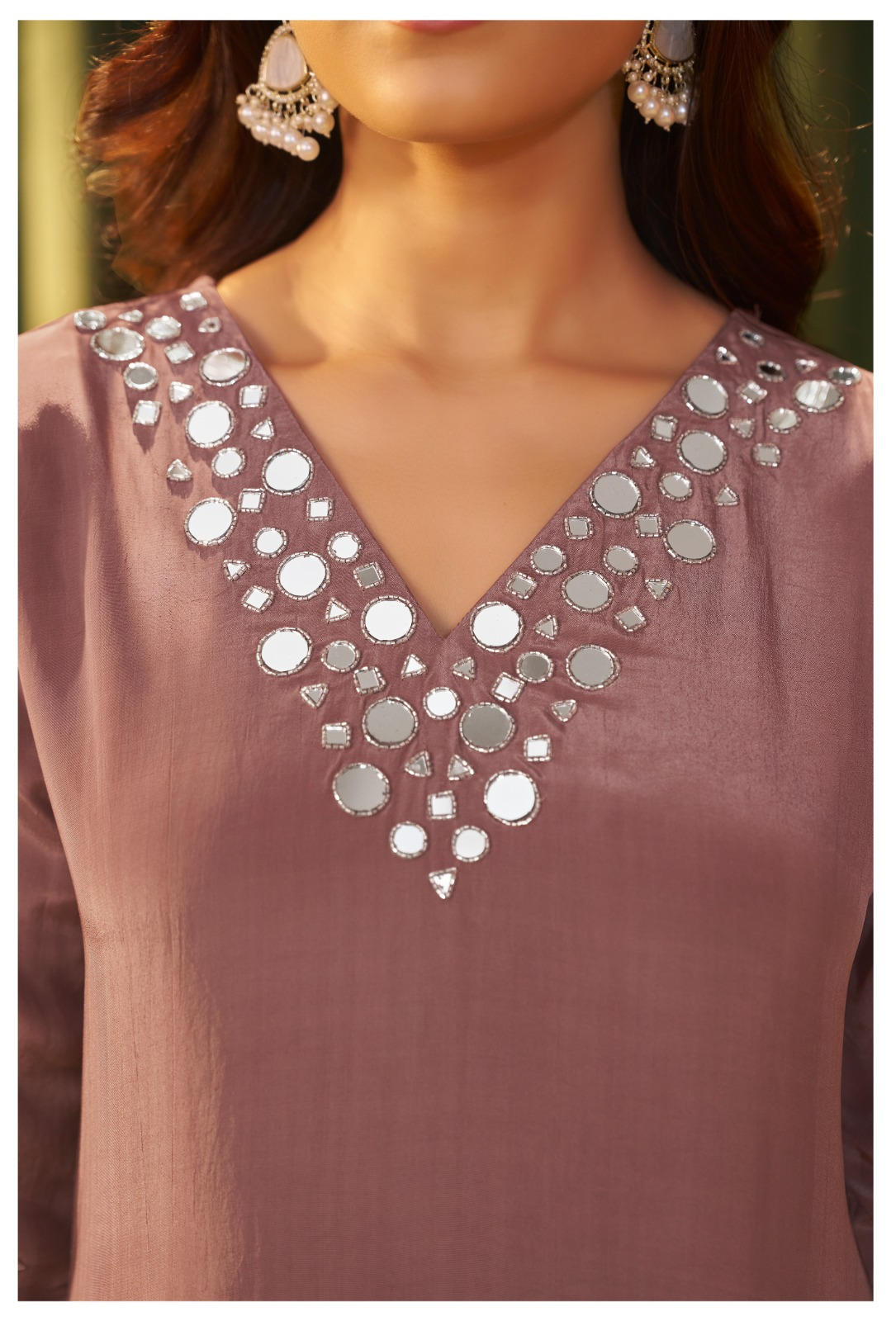 Dusty Rose Festive Suit Set