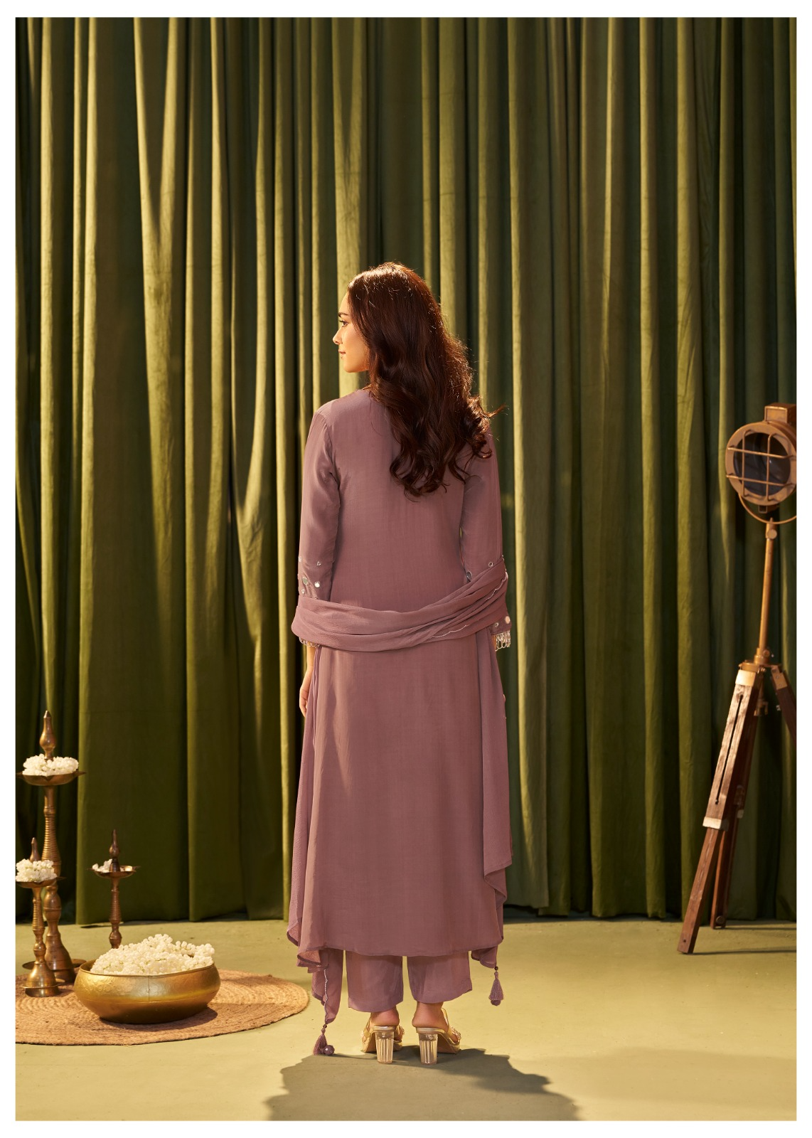Dusty Rose Festive Suit Set