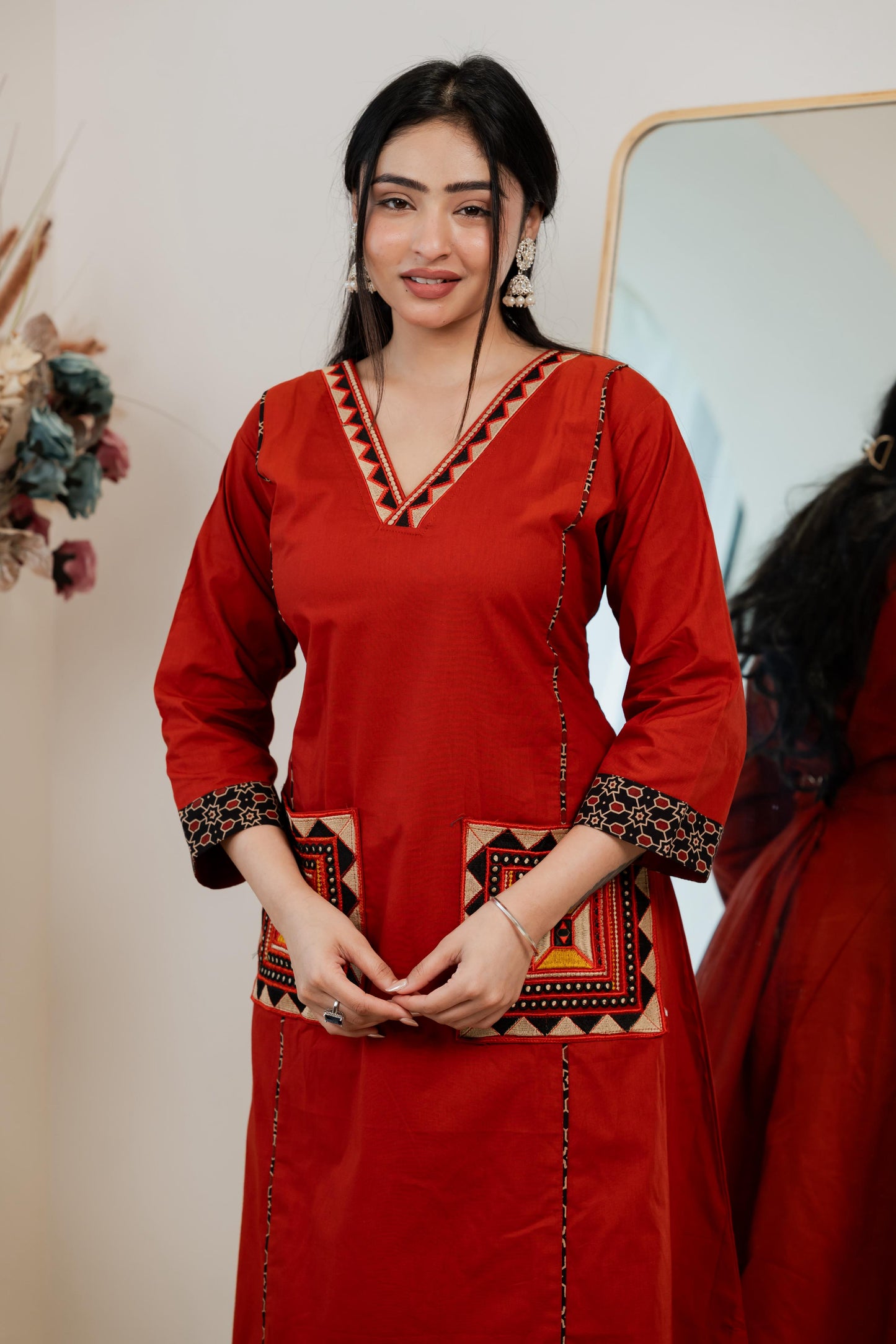 Gamthi Cotton Kurta & Plazzo Set (4 Colors)