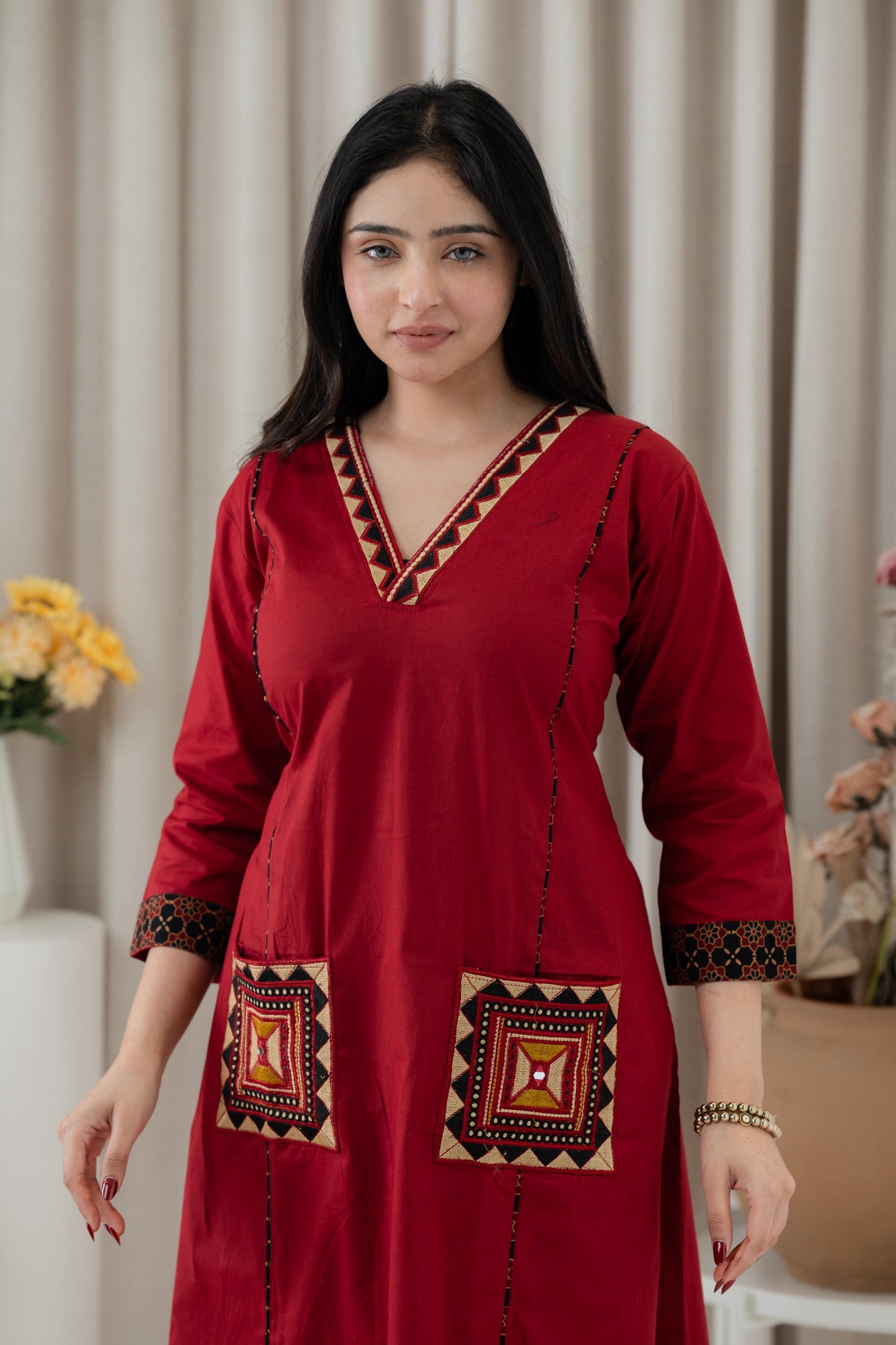 Gamthi Cotton Kurta & Plazzo Set (4 Colors)