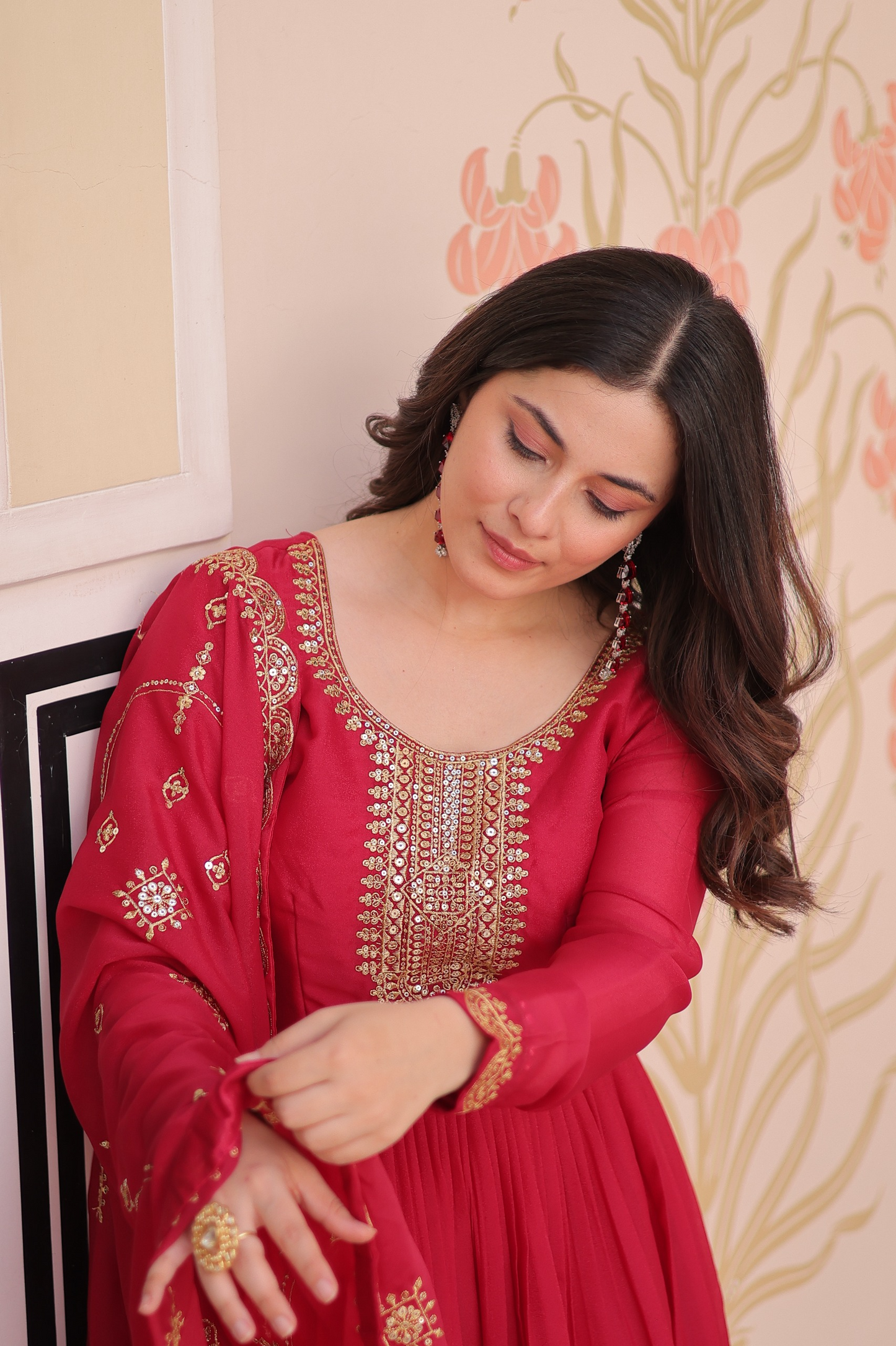 Rani Embroidered Georgette Gown