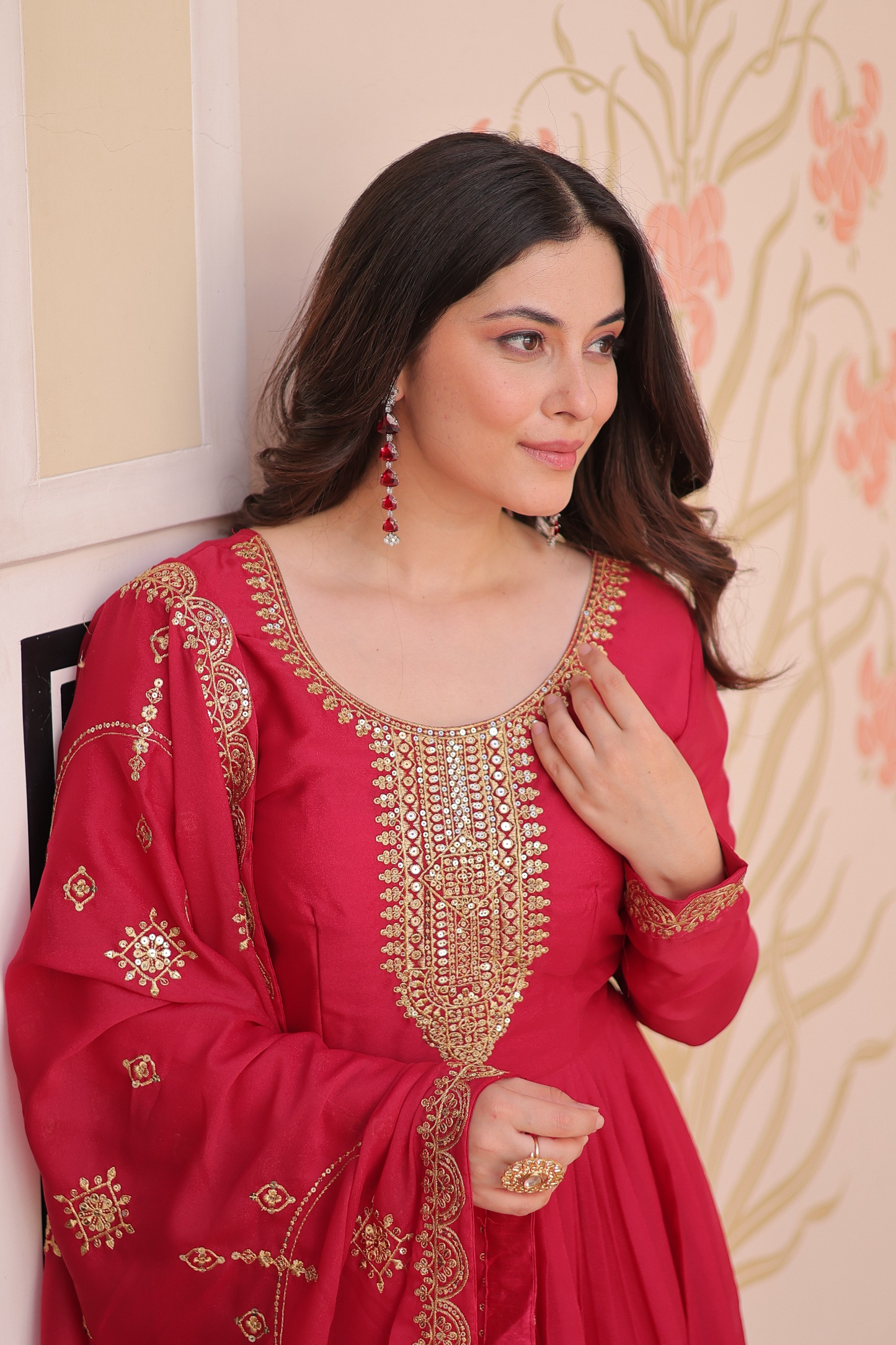 Rani Embroidered Georgette Gown