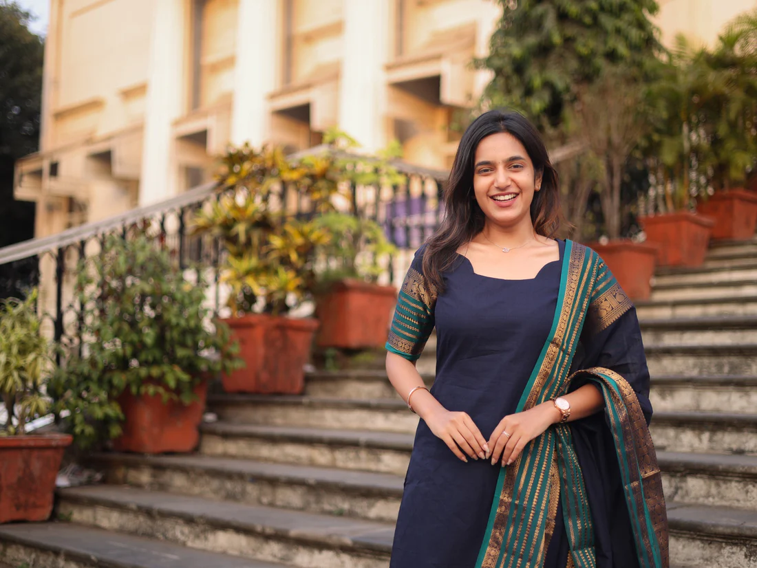 Blue & Peacock Blue Kanchi Cotton Kurta Set