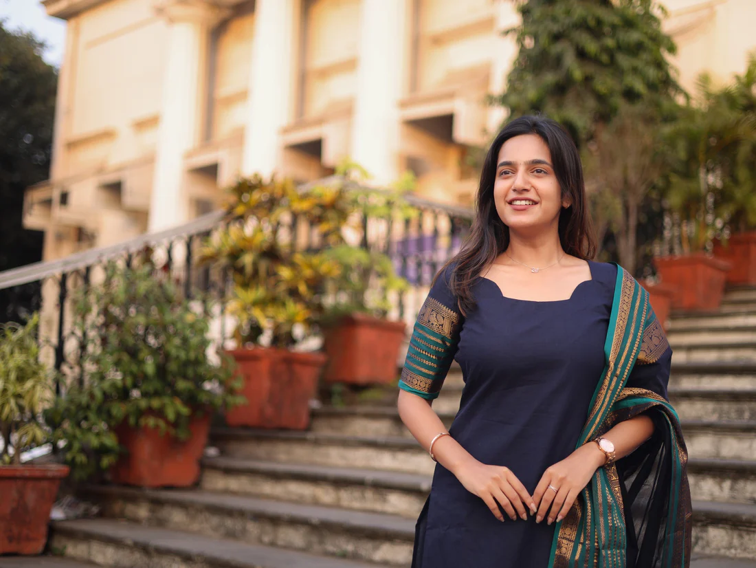 Blue & Peacock Blue Kanchi Cotton Kurta Set