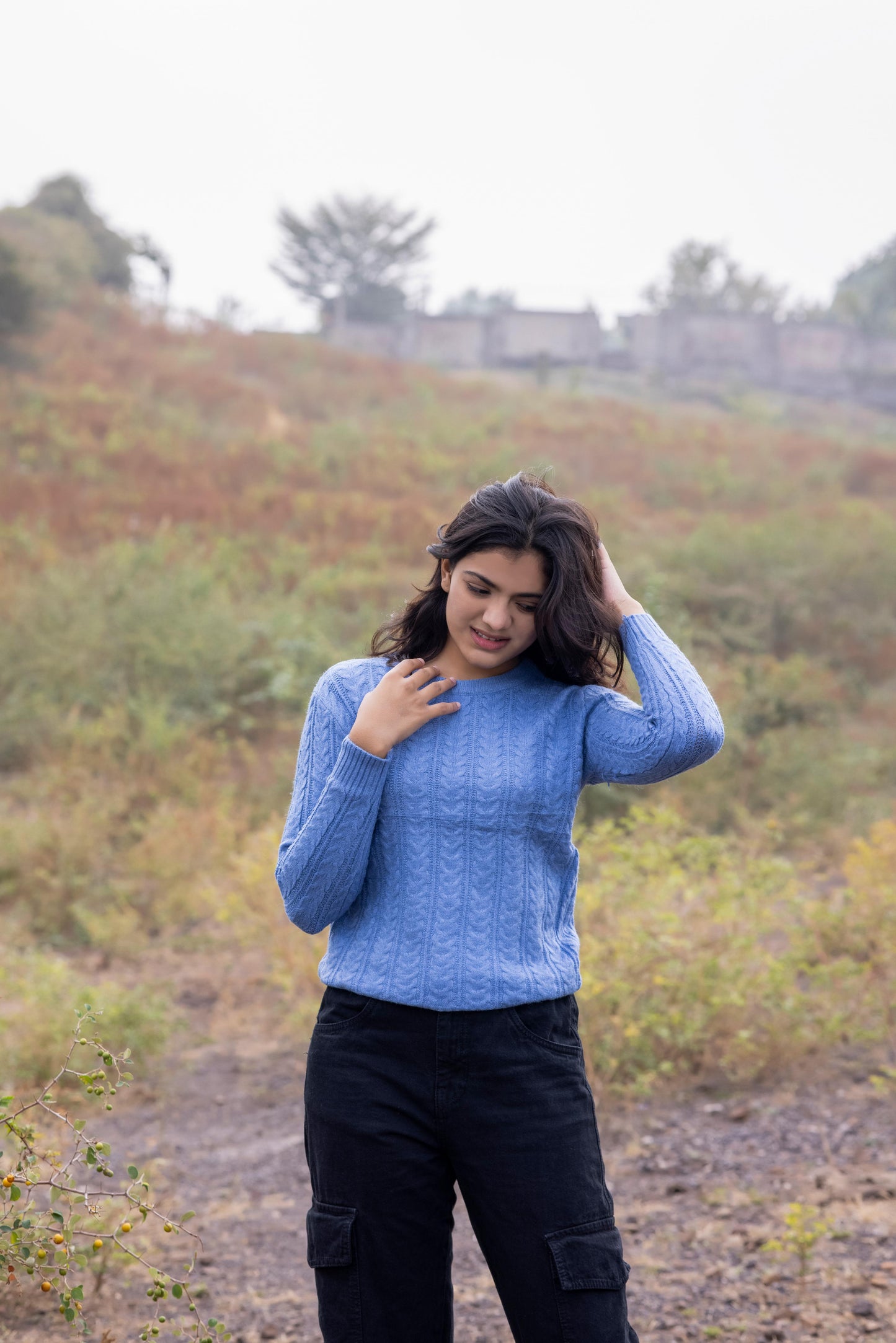Bright Blue Pull Over