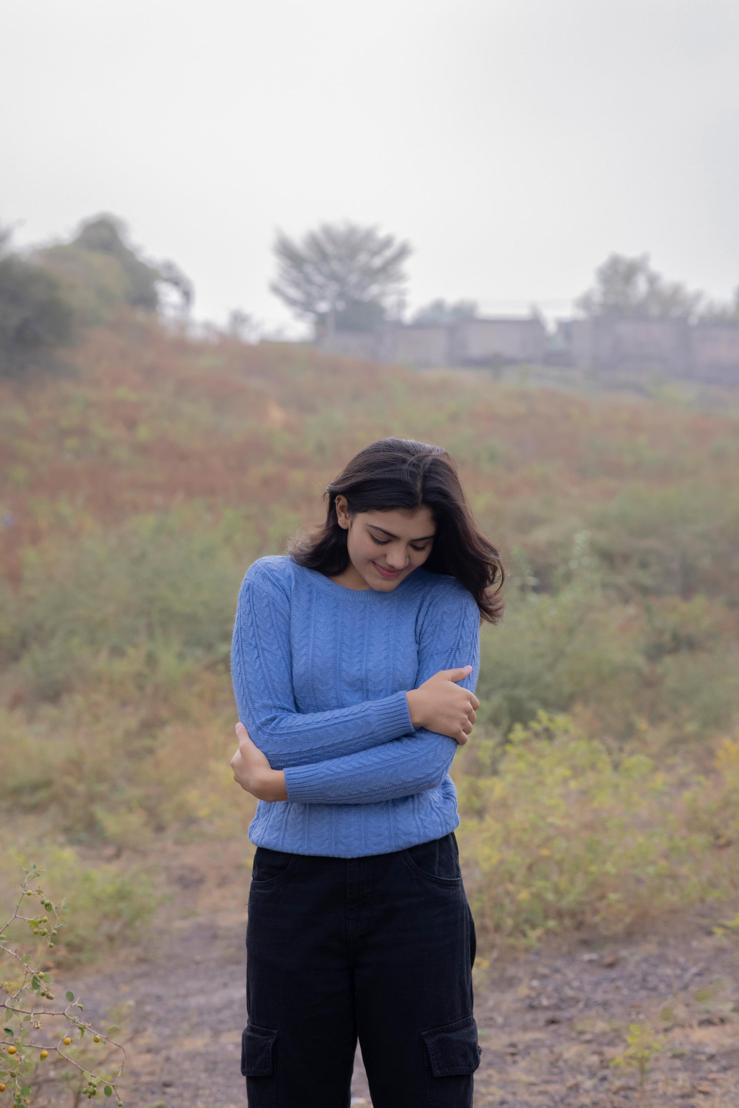 Bright Blue Pull Over