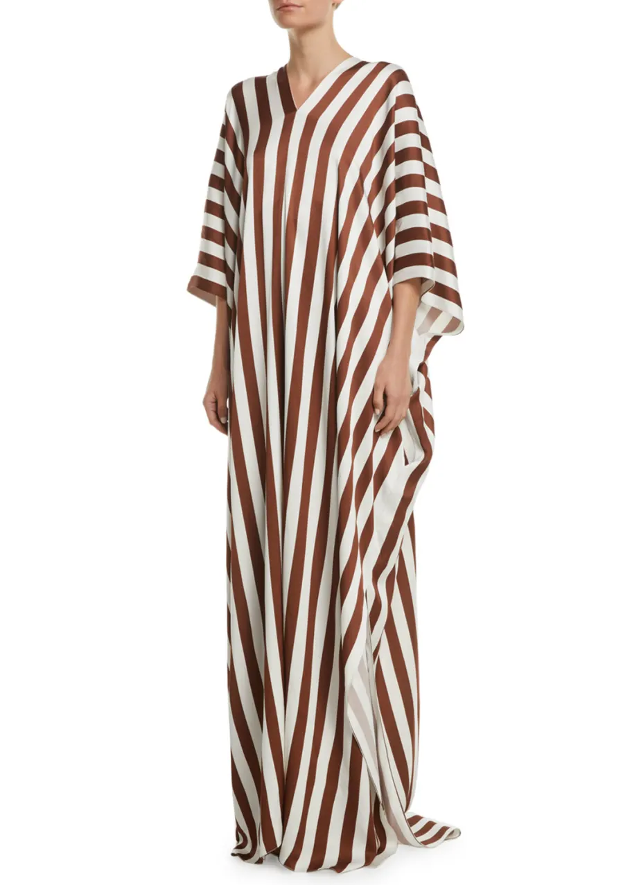 Stripped Kaftan Dress