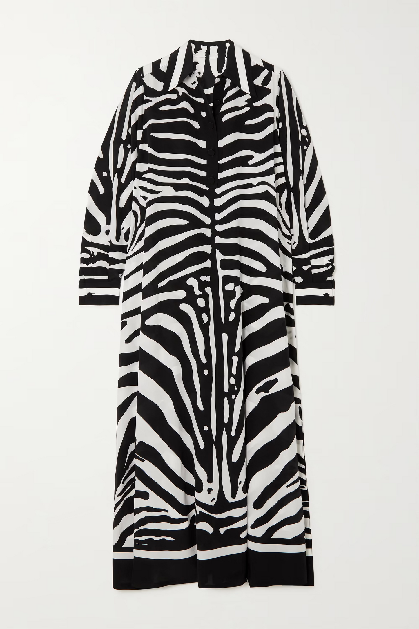 Zebra Print Shirt Dress