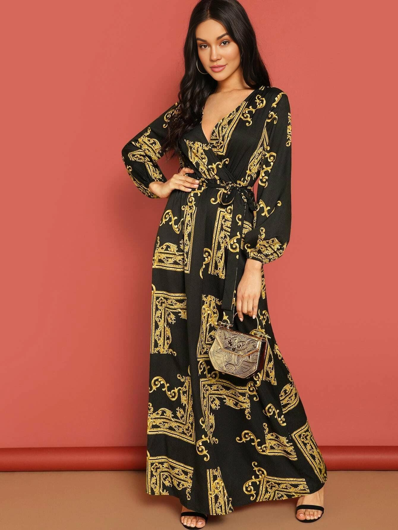 Linen Abstract Printed Maxi Dress (2 Shades)