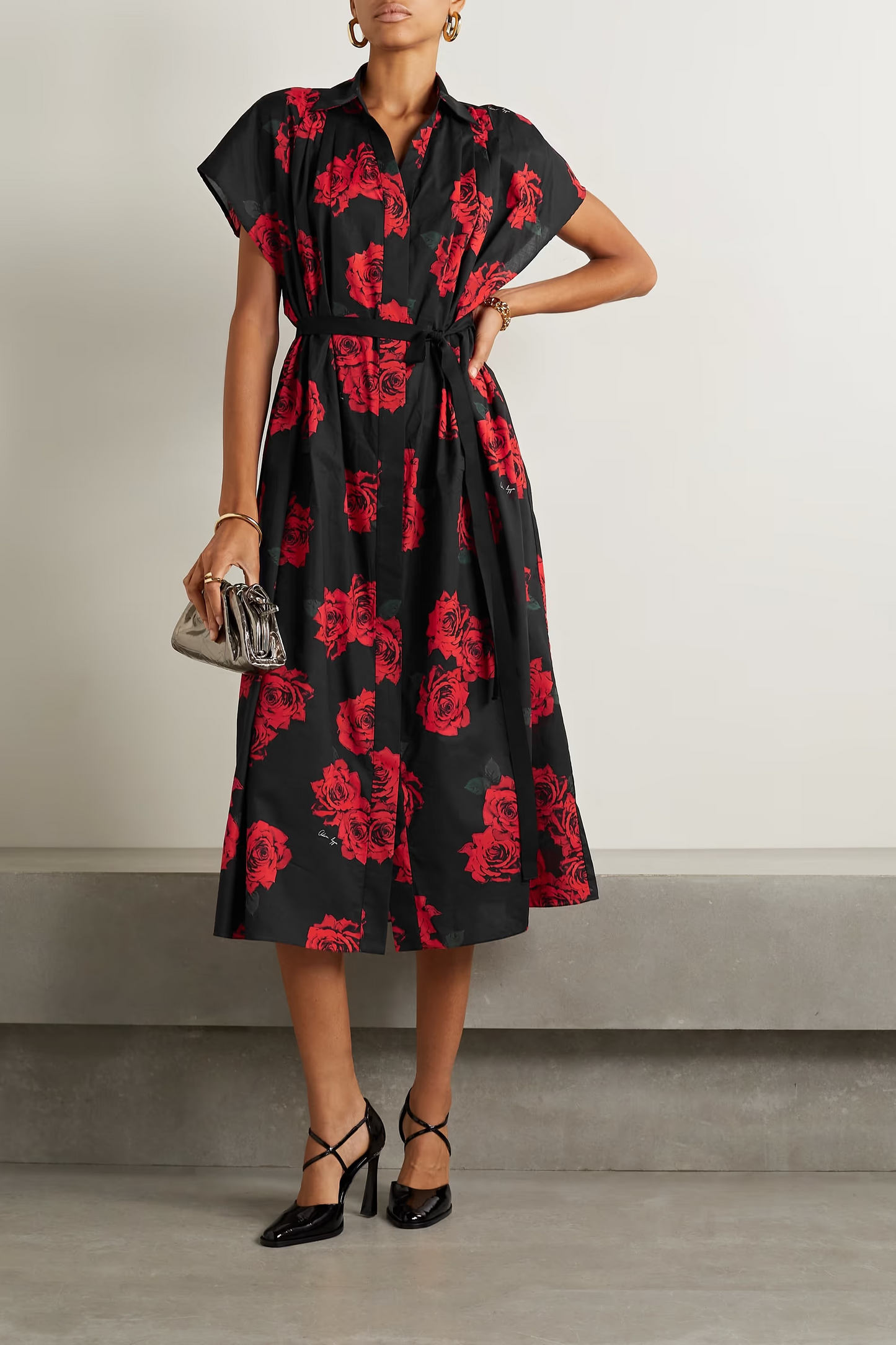 Rayon Roses Dress