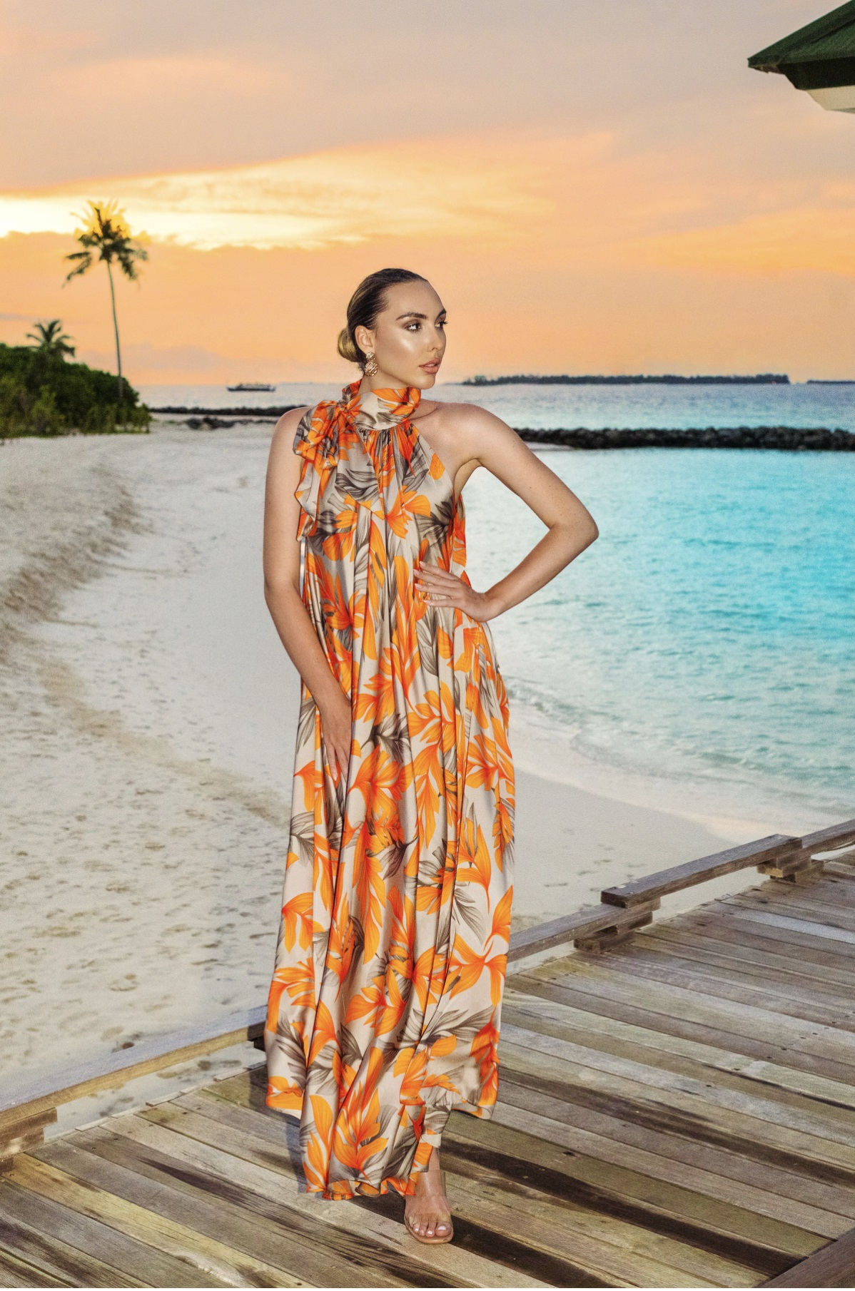 Silk Sundowner Maxi Dress