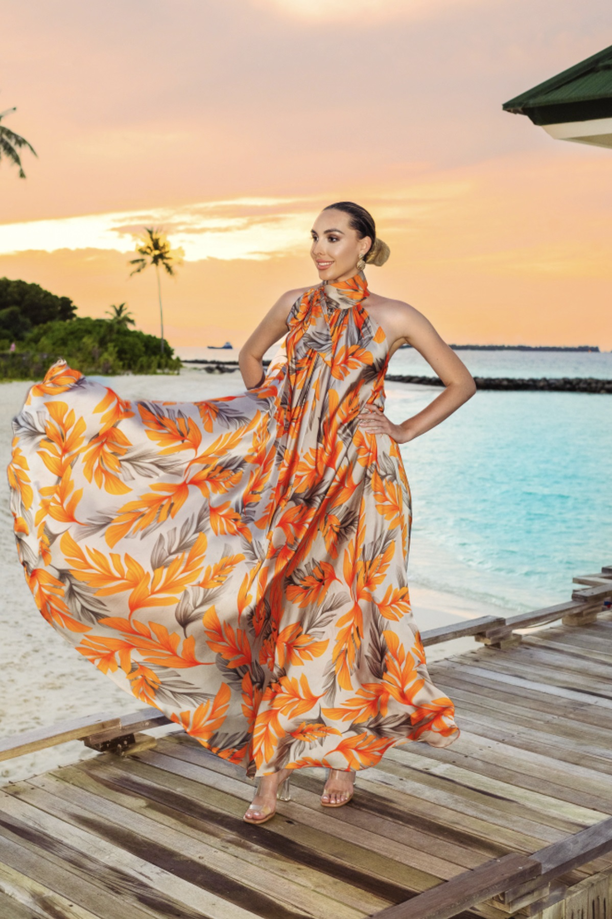 Silk Sundowner Maxi Dress