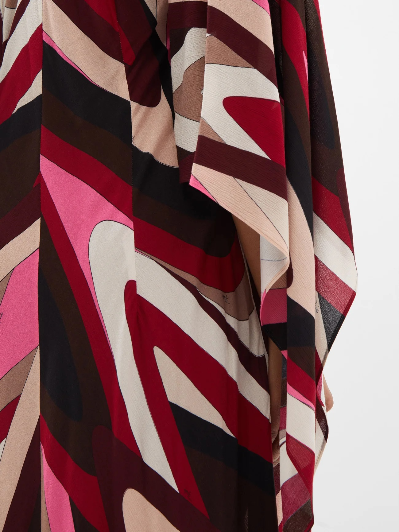 Flared Sleeves Printed Maxi Dress