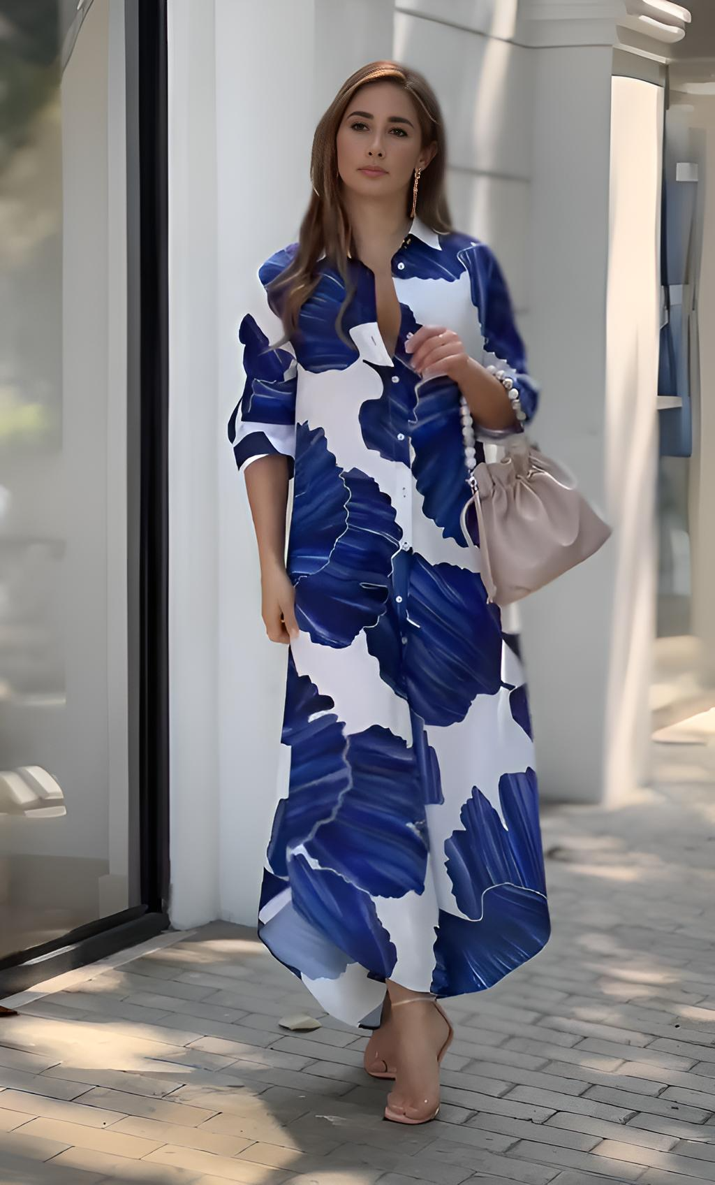 Blue Leaf Dress