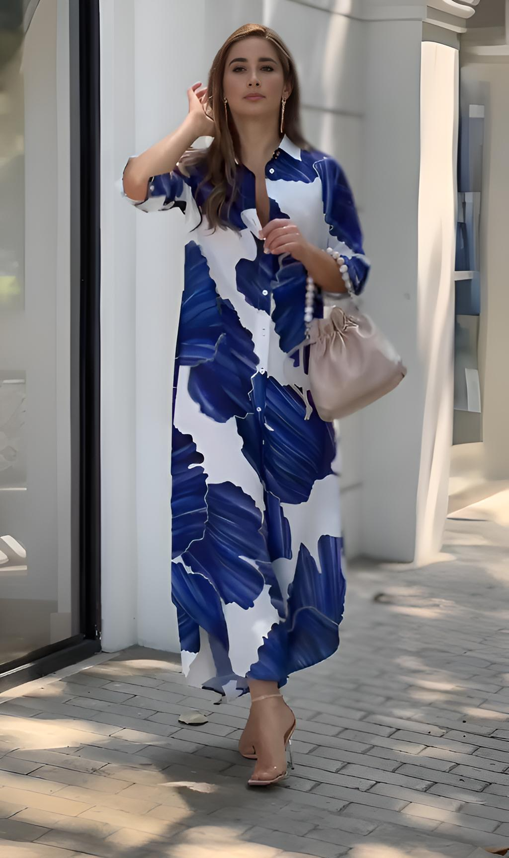 Blue Leaf Dress