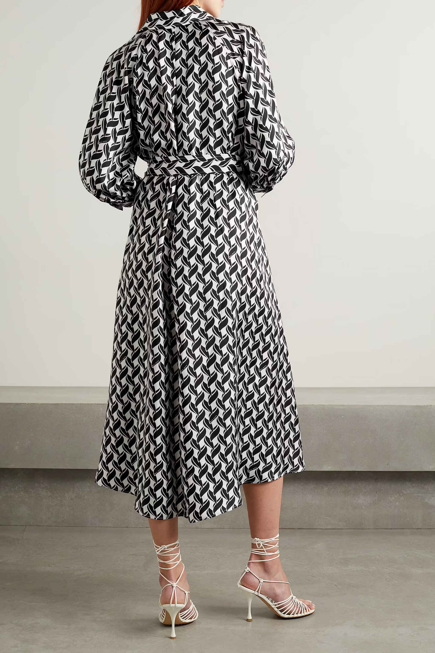 Black & White Leaf Dress