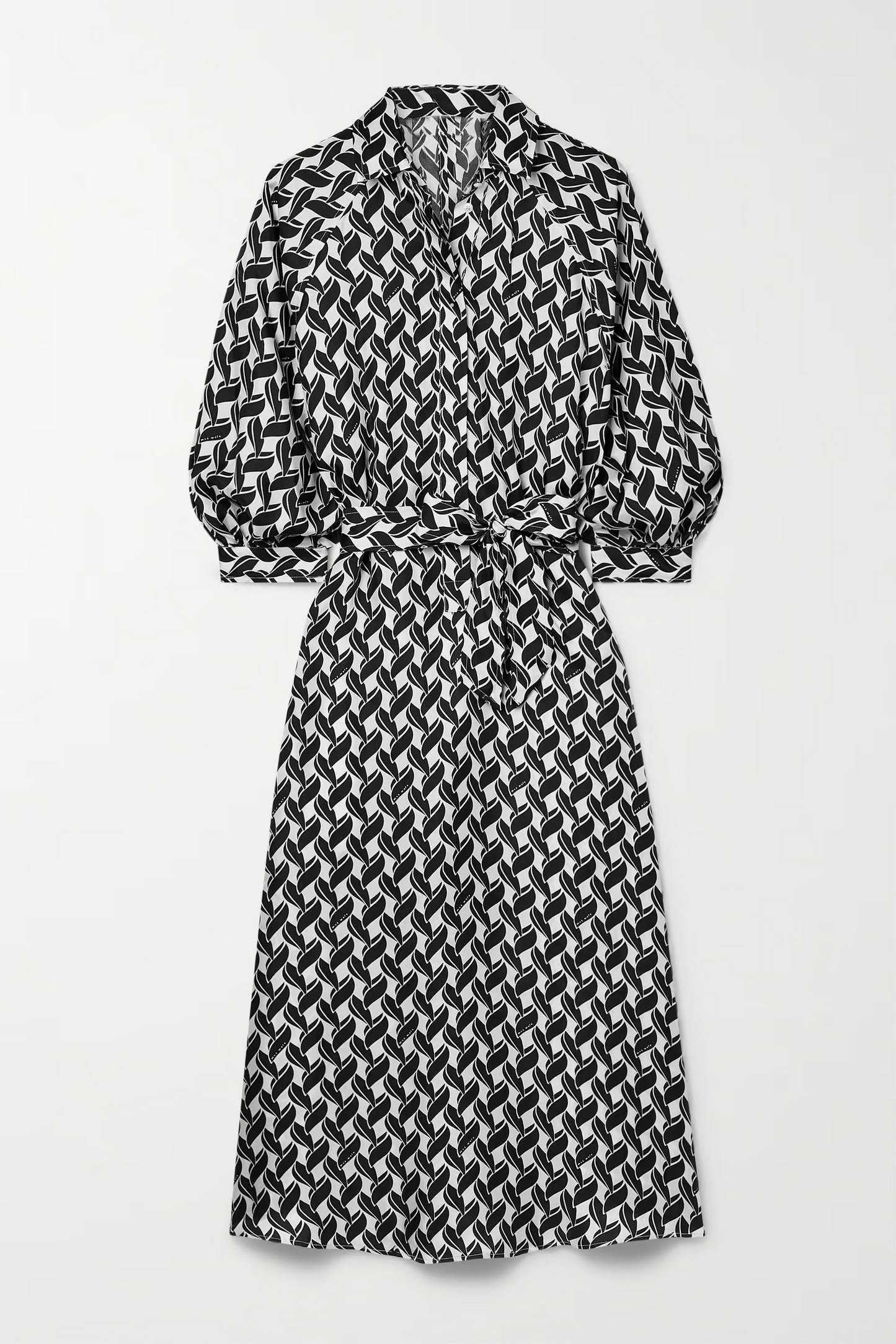 Black & White Leaf Dress