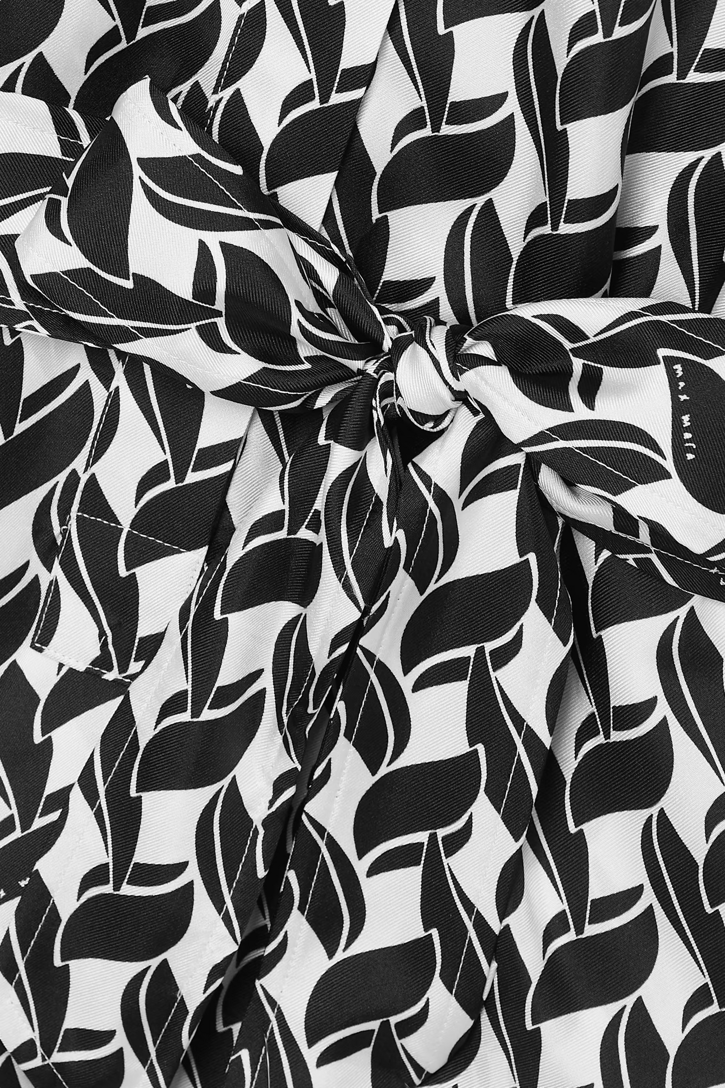 Black & White Leaf Dress