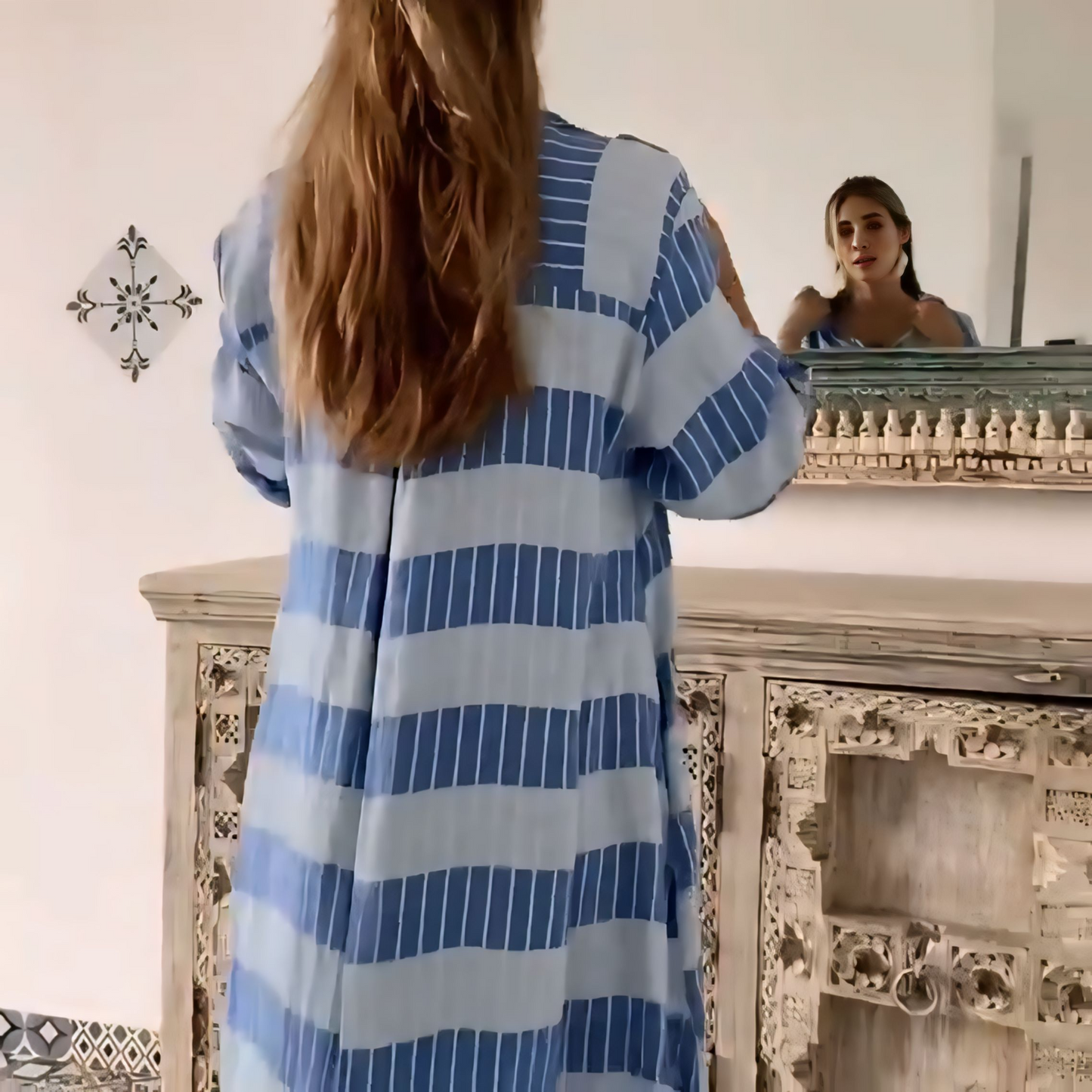 Striped Short Dress