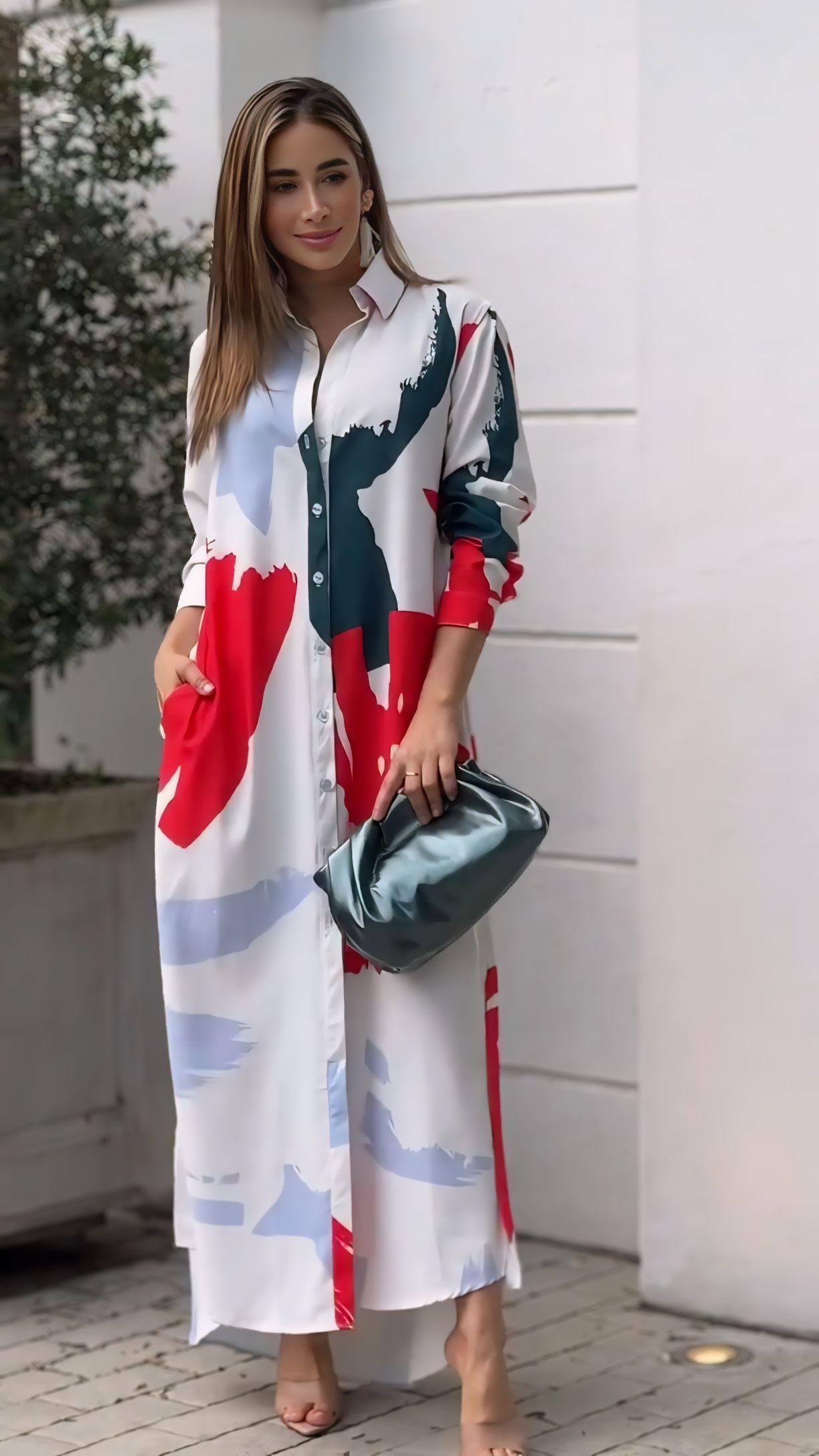 Beautiful Printed Shirt Dress
