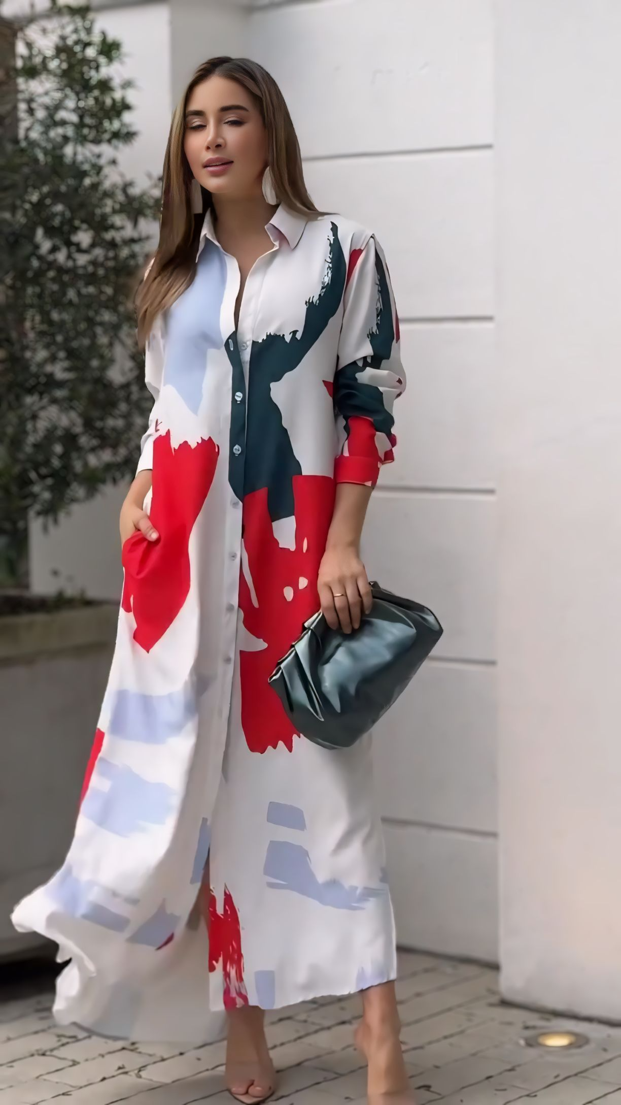 Beautiful Printed Shirt Dress