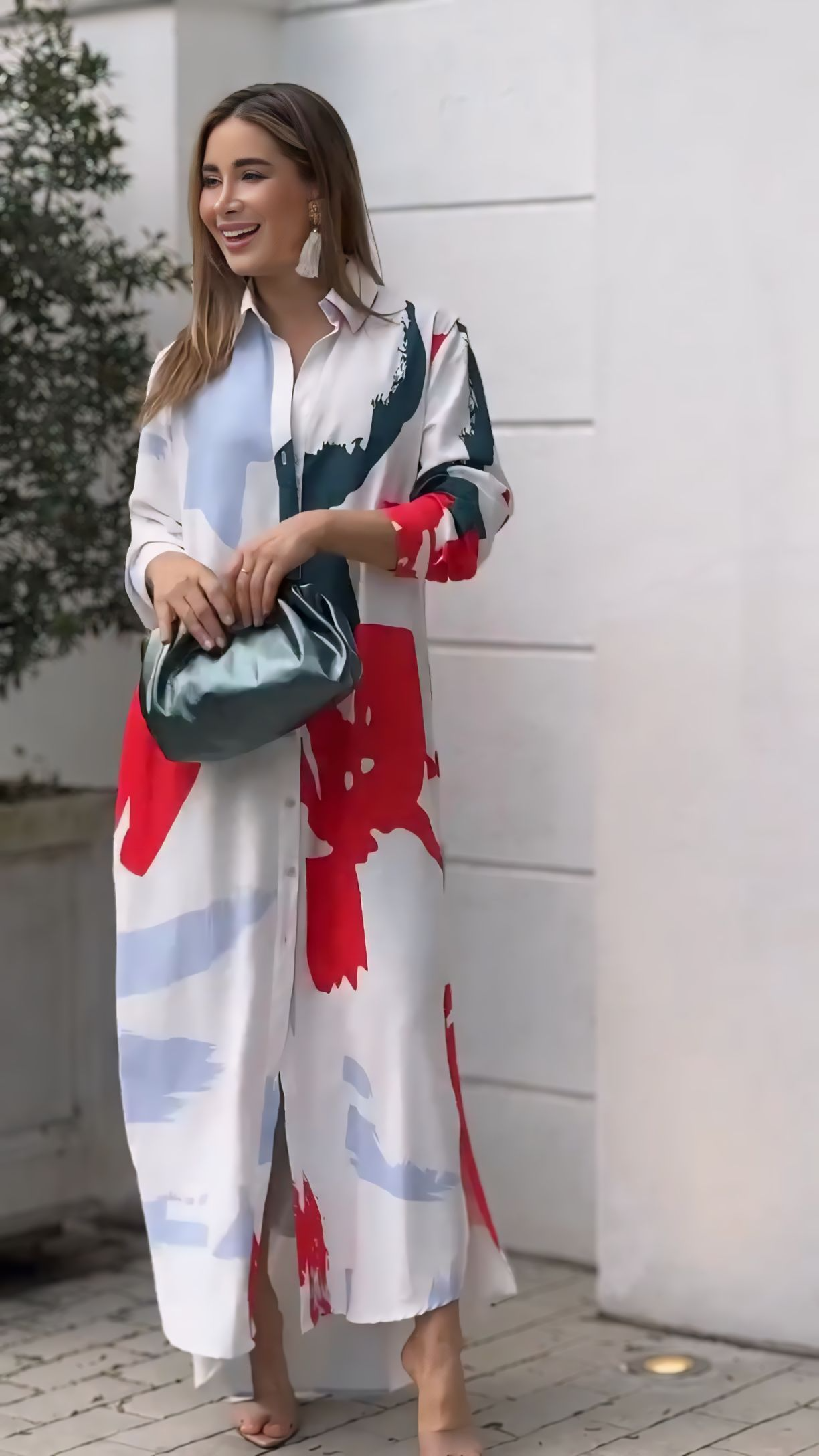 Beautiful Printed Shirt Dress
