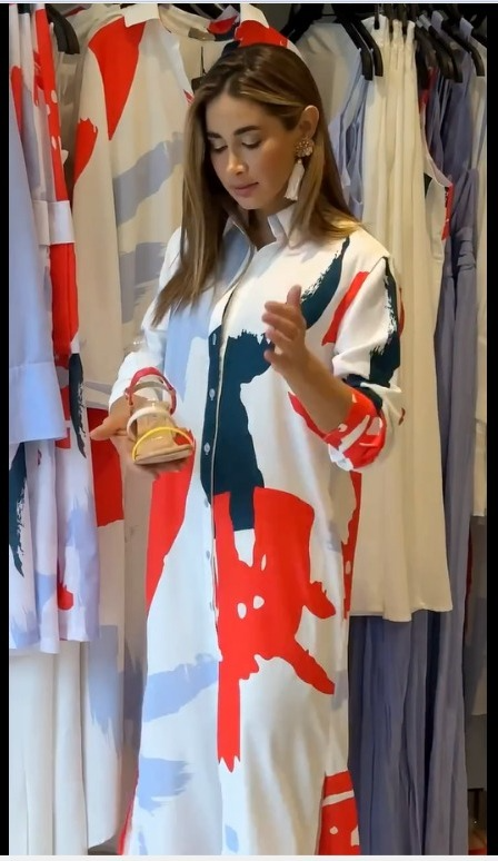 Beautiful Printed Shirt Dress