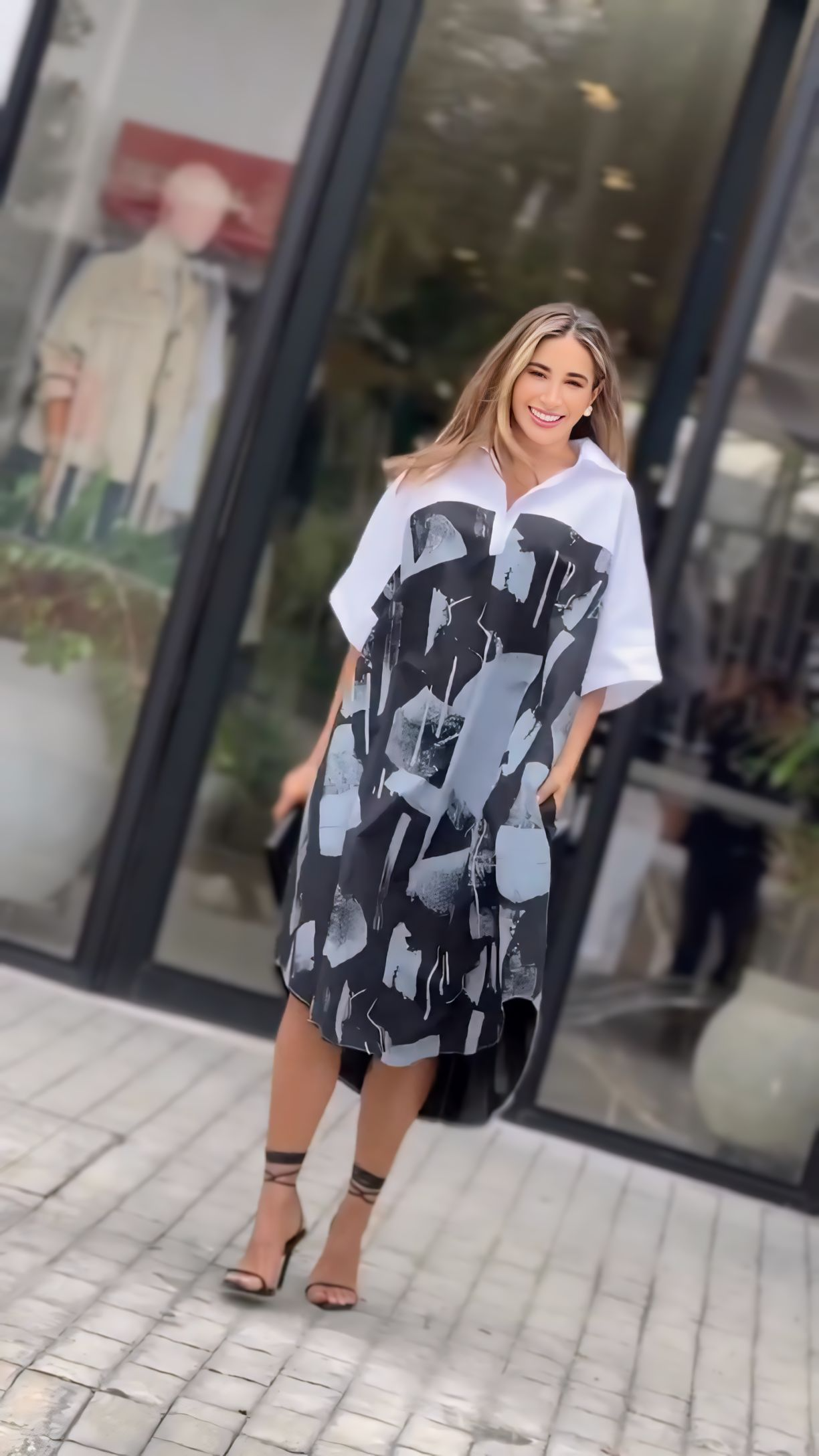 Cool Chic Rayon Shirt Dress