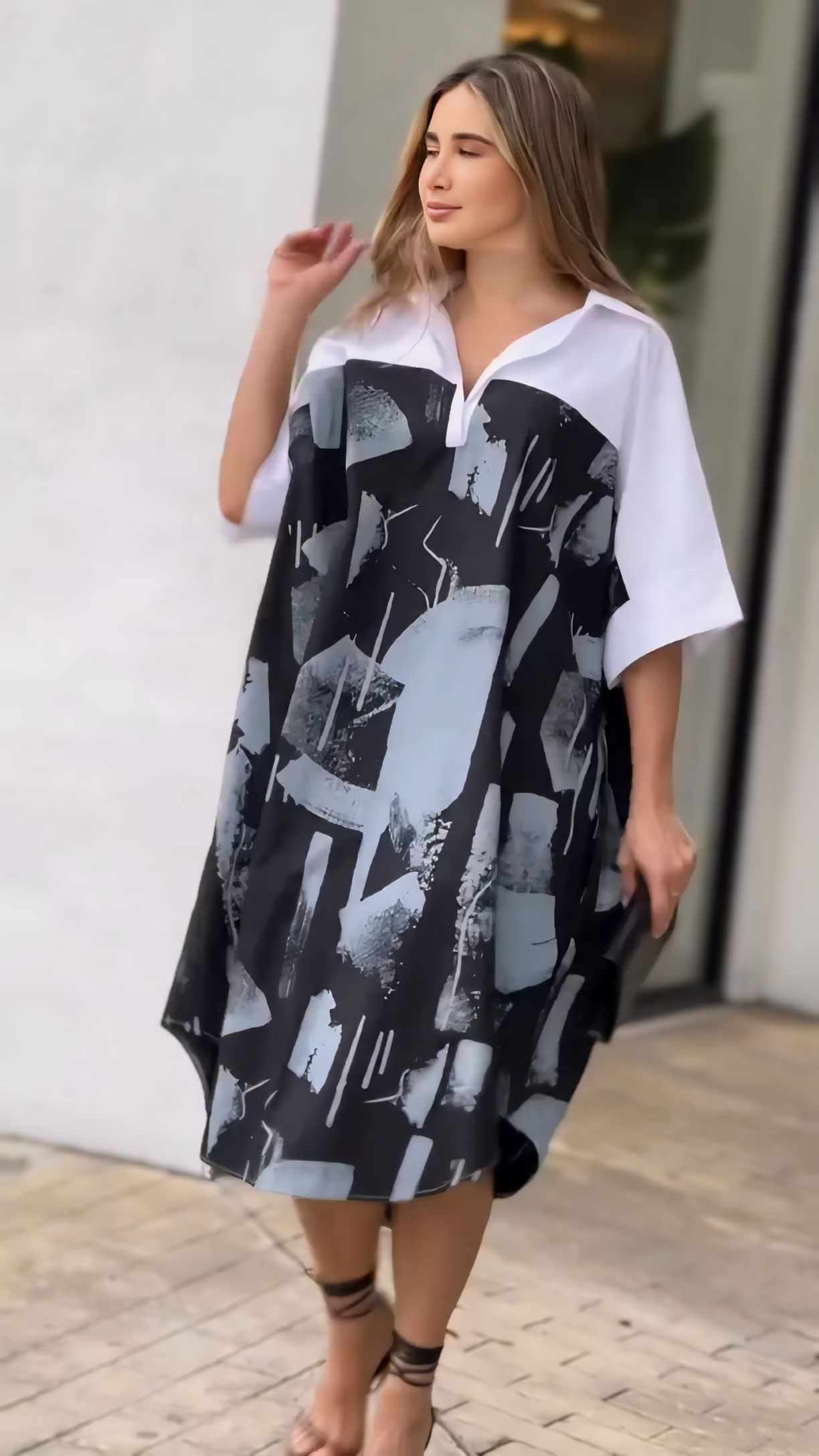Cool Chic Rayon Shirt Dress