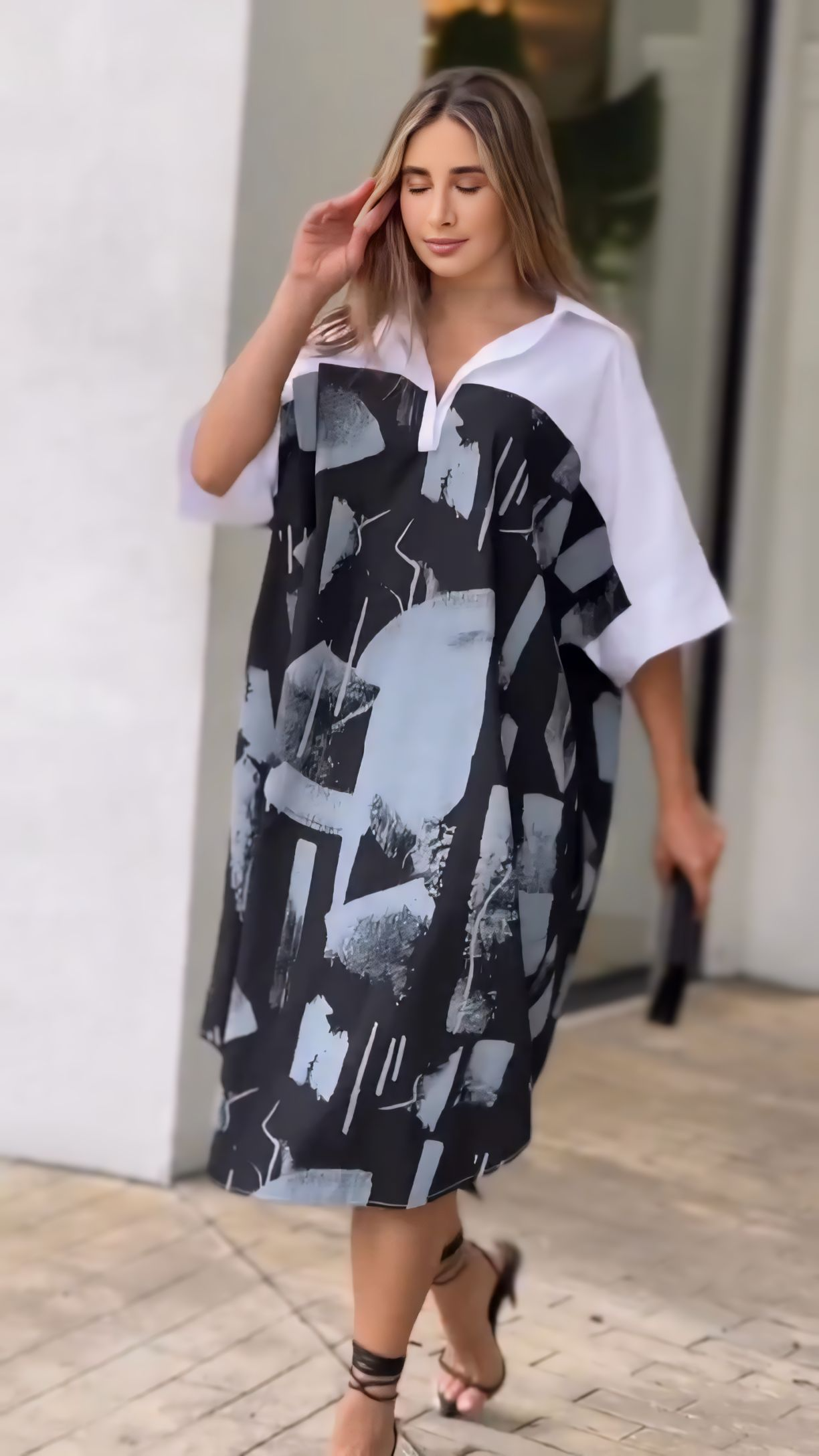 Cool Chic Rayon Shirt Dress