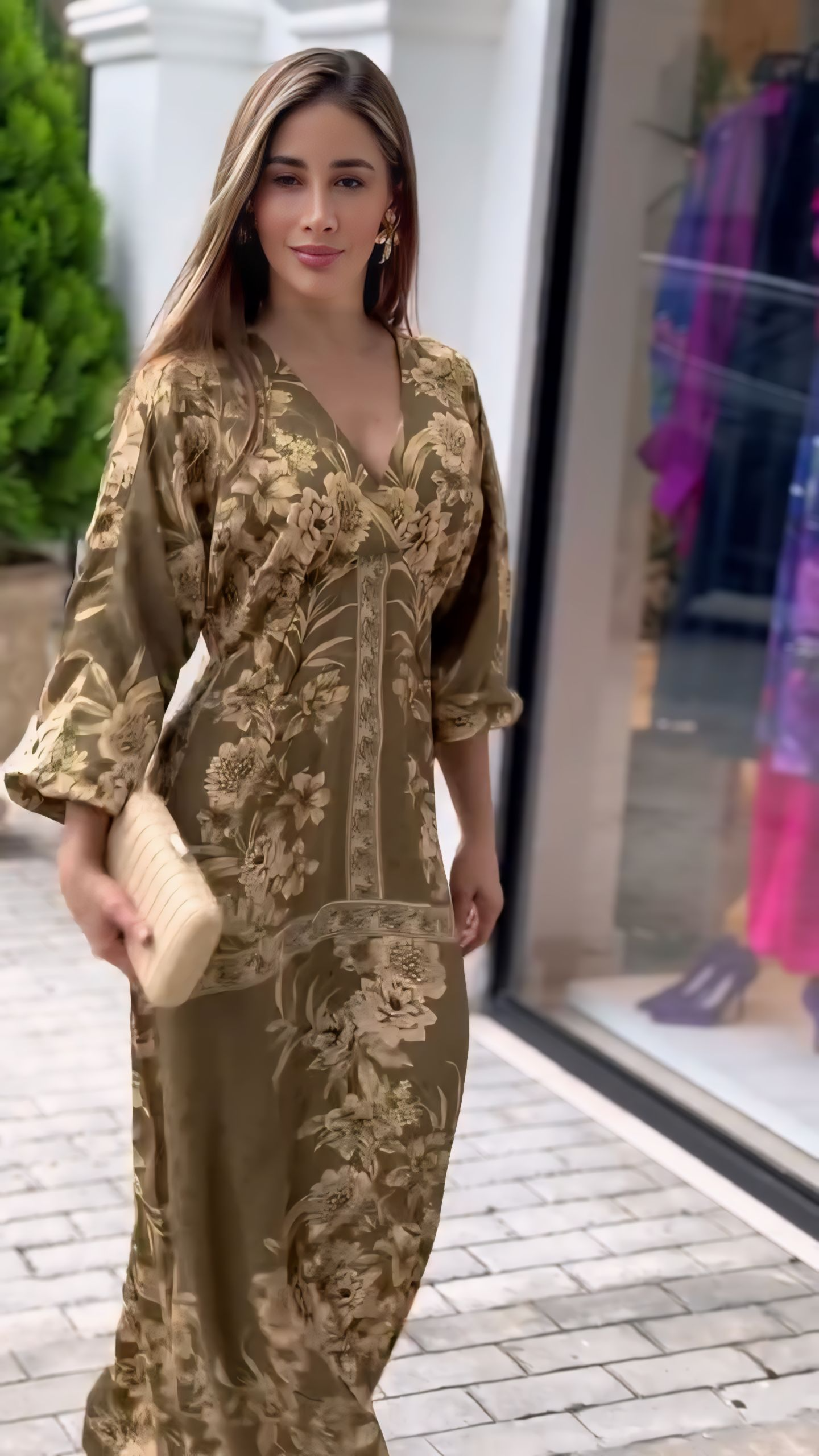 Floral Printed Maxi Dress