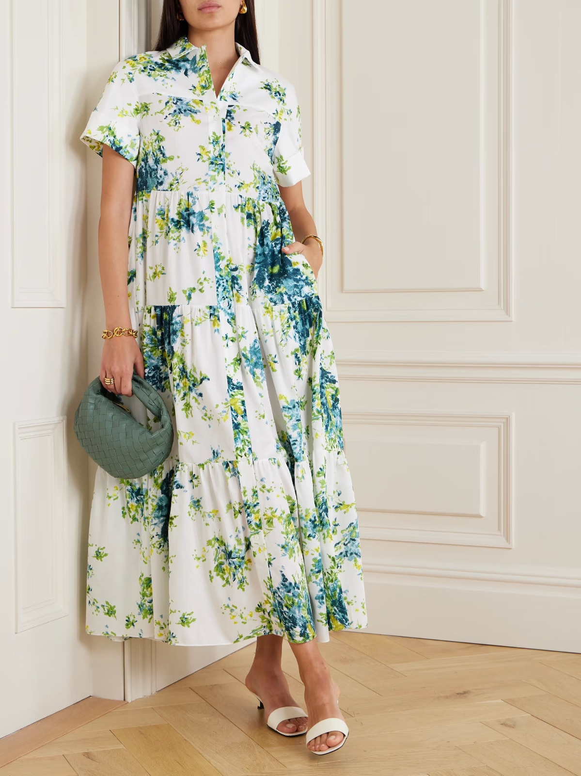 Floral Printed Flared Dress
