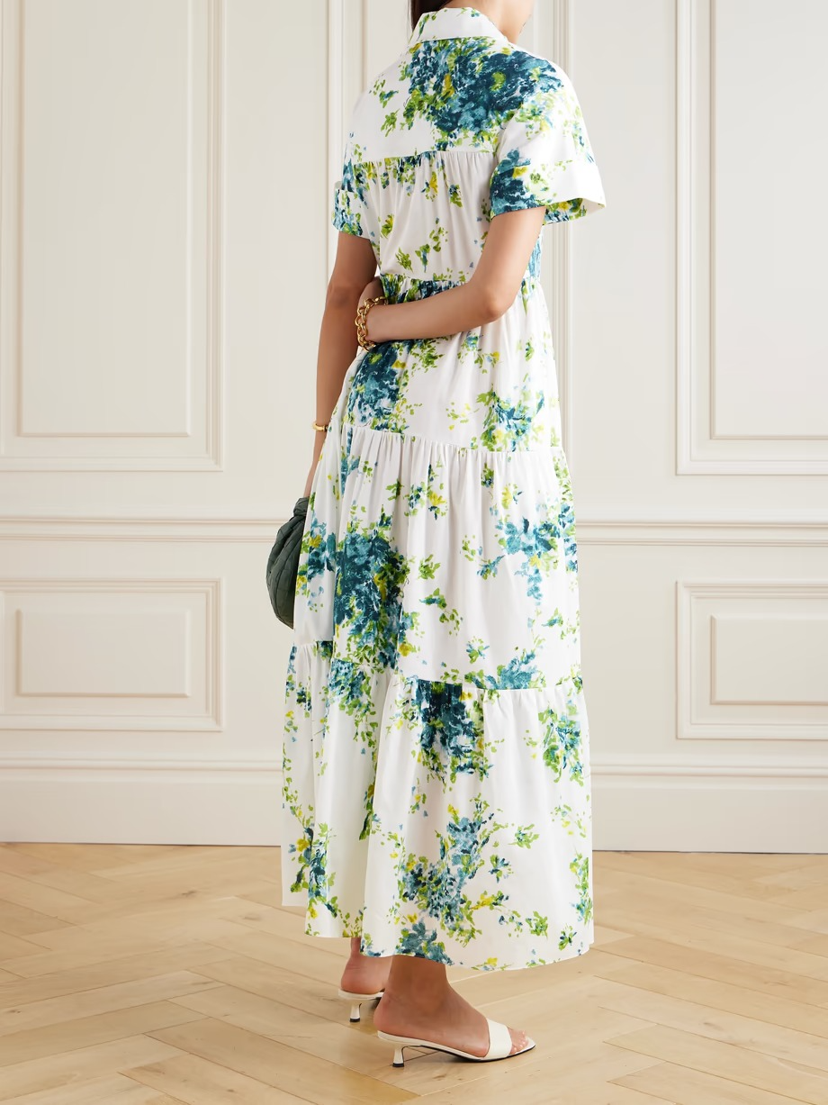 Floral Printed Flared Dress