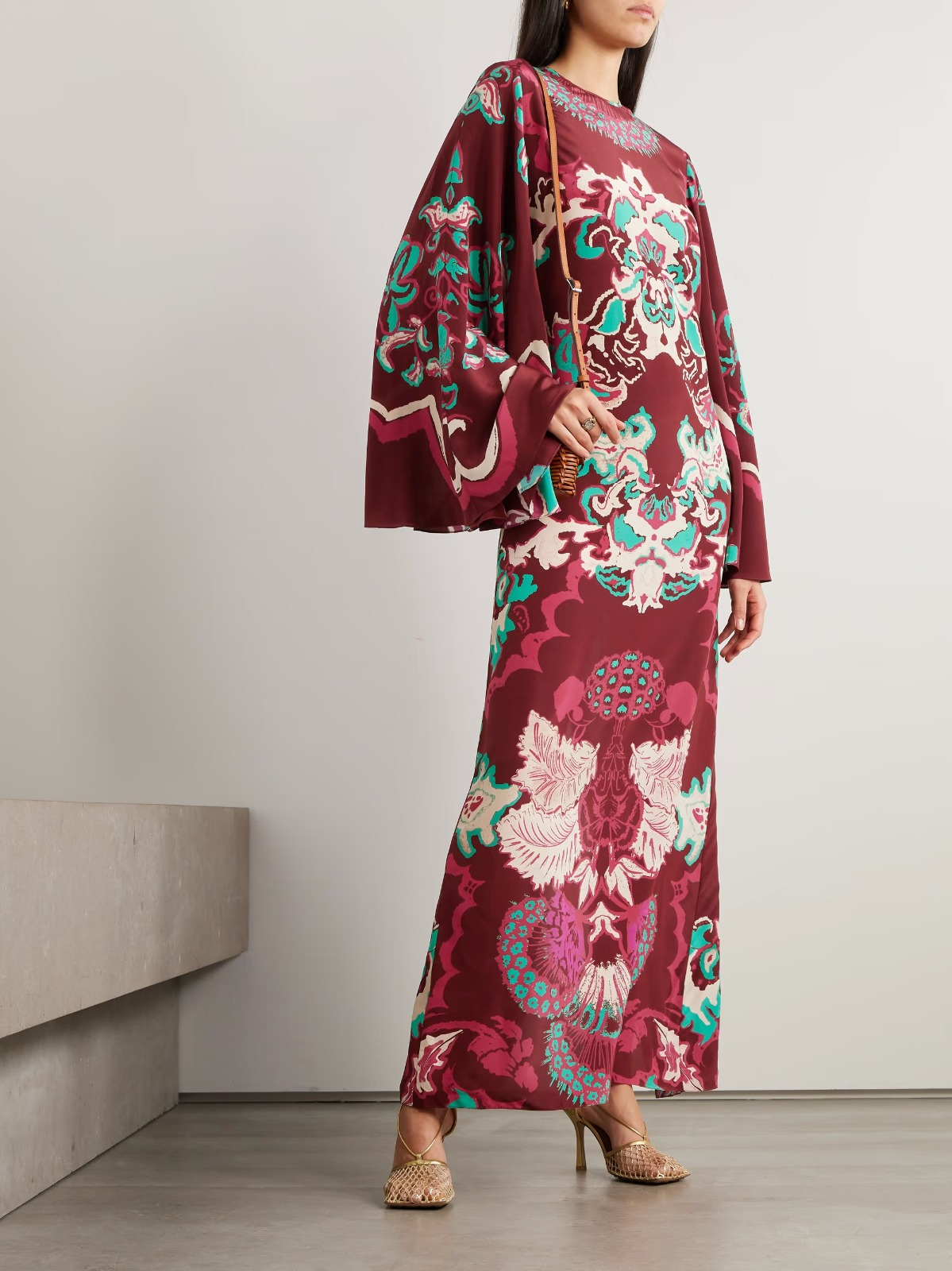 Multicoloured Printed Maxi Dress