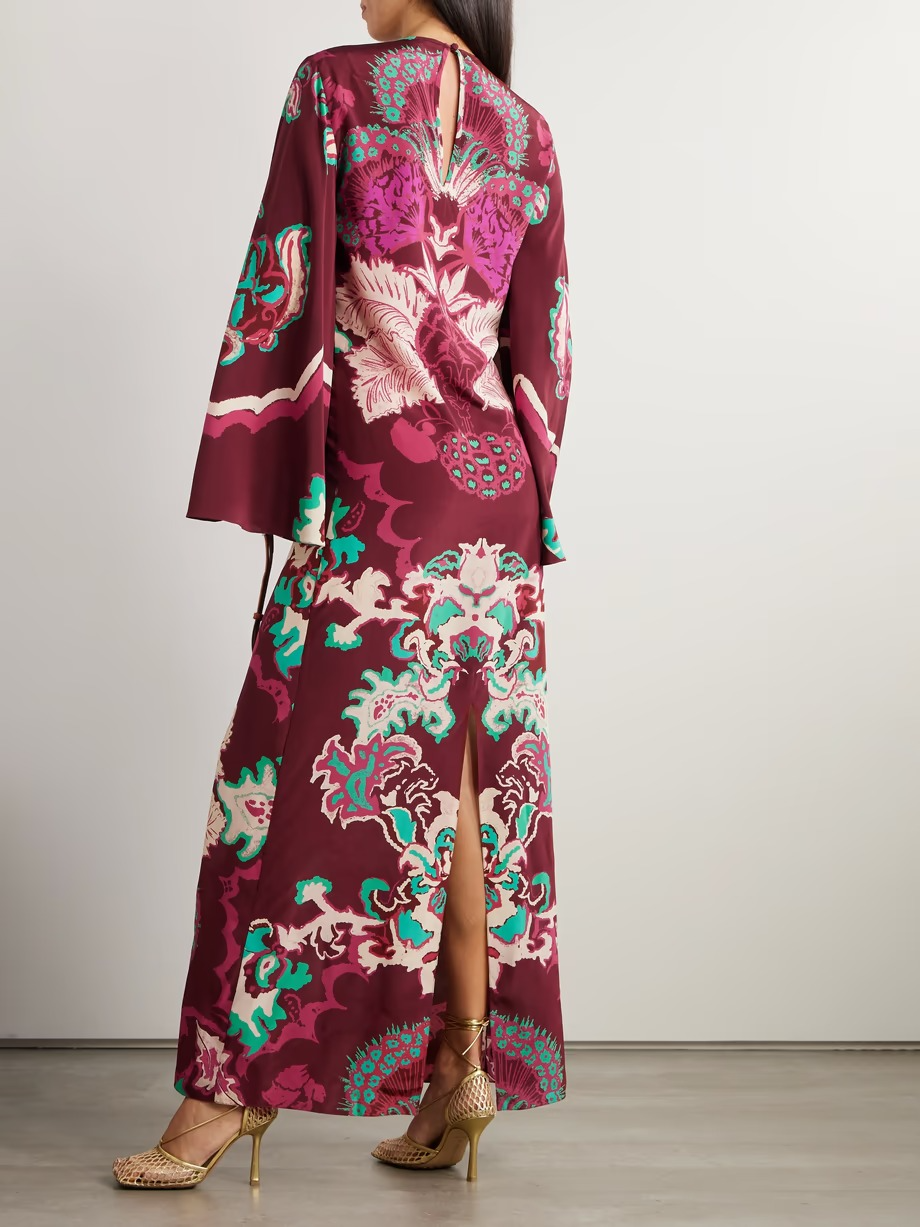 Multicoloured Printed Maxi Dress