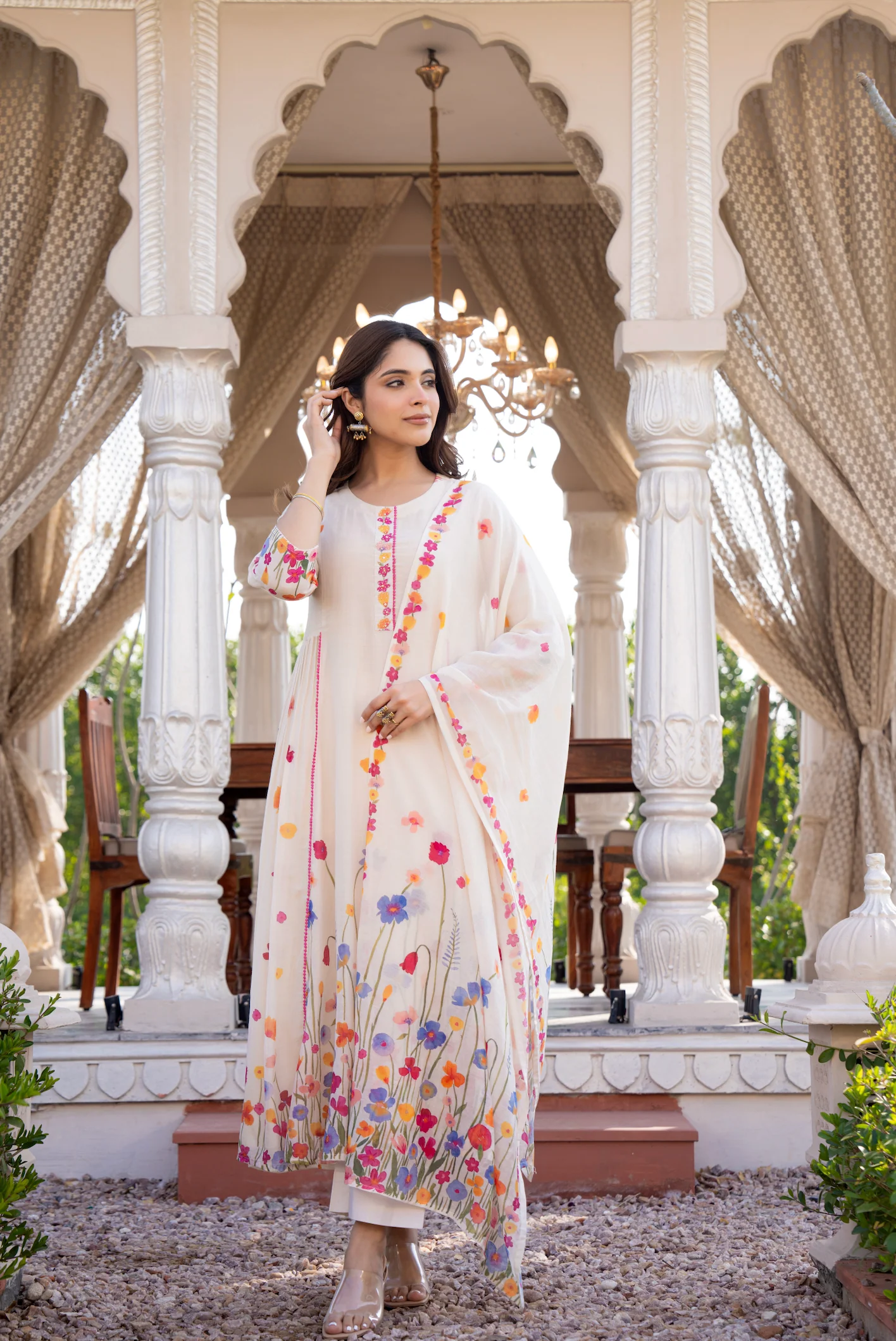 Floral Grace Cotton Suit Set