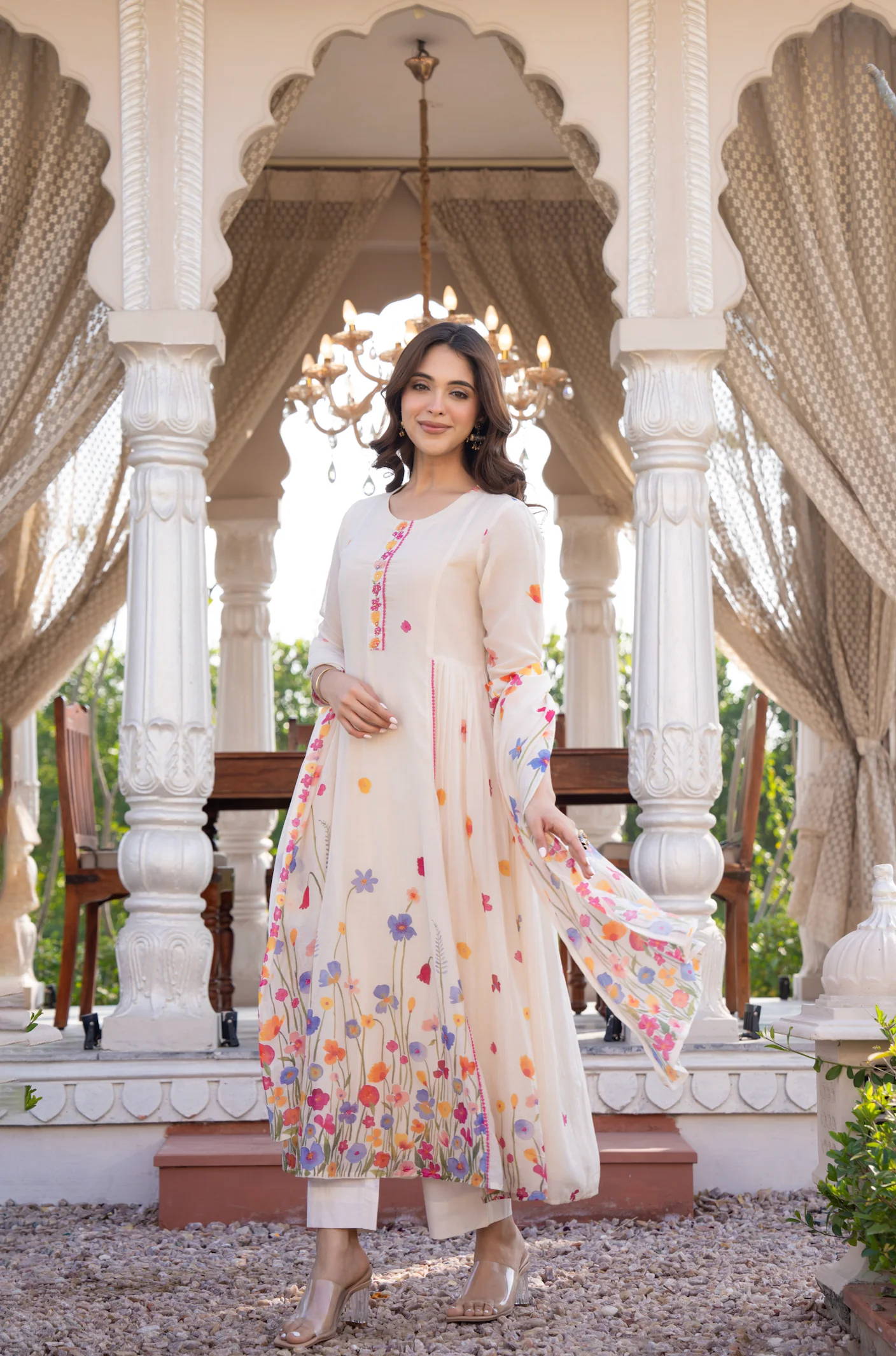 Floral Grace Cotton Suit Set